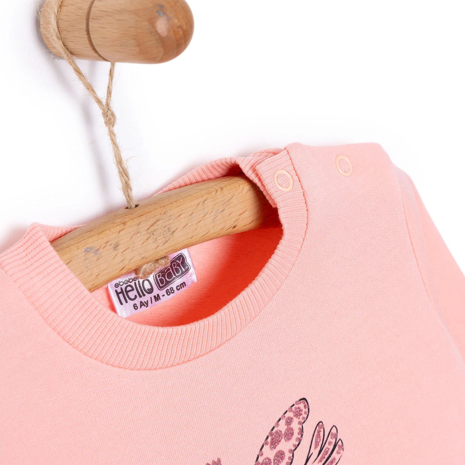 HelloBaby Baby Girl Flower Printed Sweatshirt - Pink - ebebek - Black Friday
