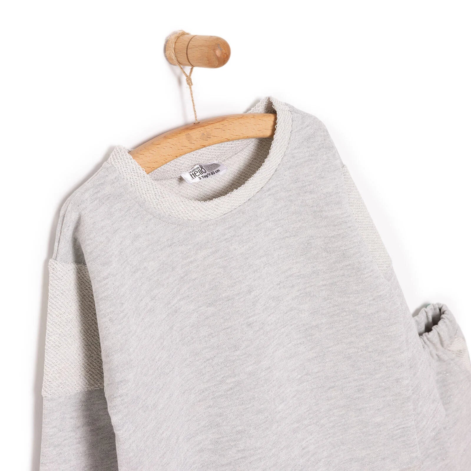 HelloBaby Metallic Girl Jogging Set - Silver - ebebek - Black Friday