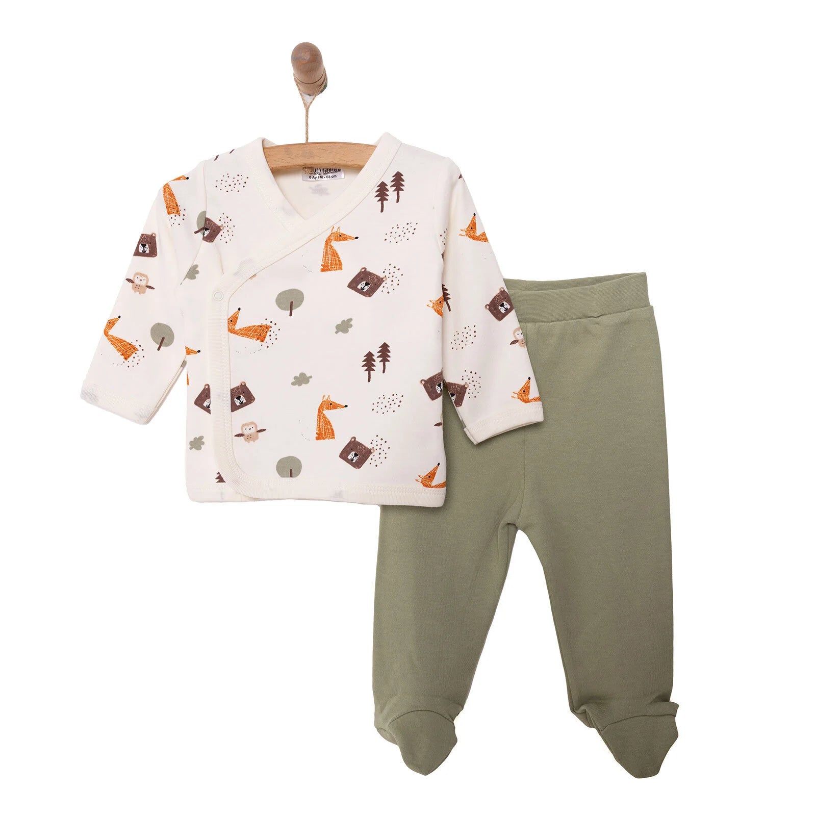 HelloBaby Newborn Baby Boy Body - Footed Bottom - Beige - ebebek - Black Friday