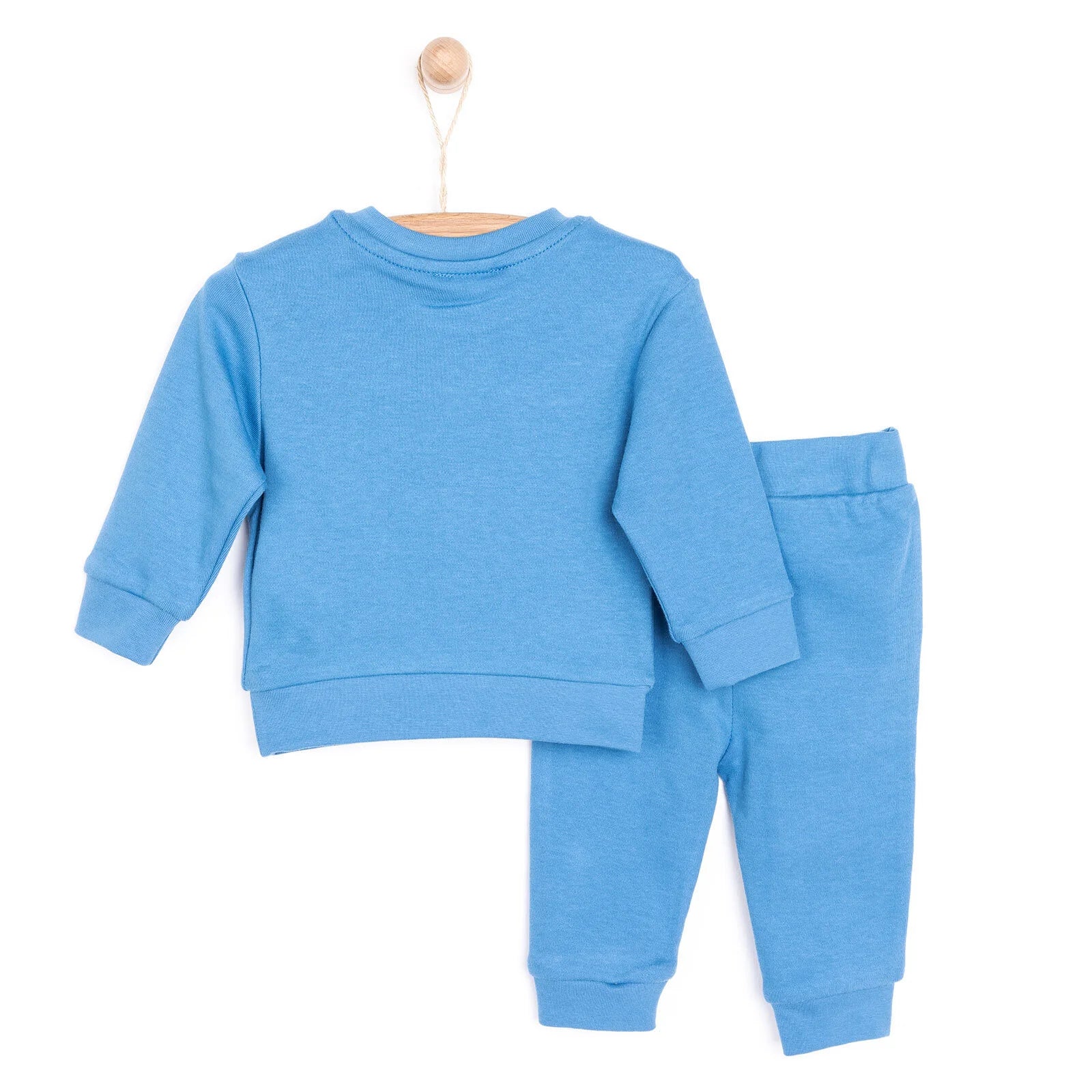 HelloBaby Basic Boy Bear Printed Jogging - Sax Blue - ebebek - Black Friday