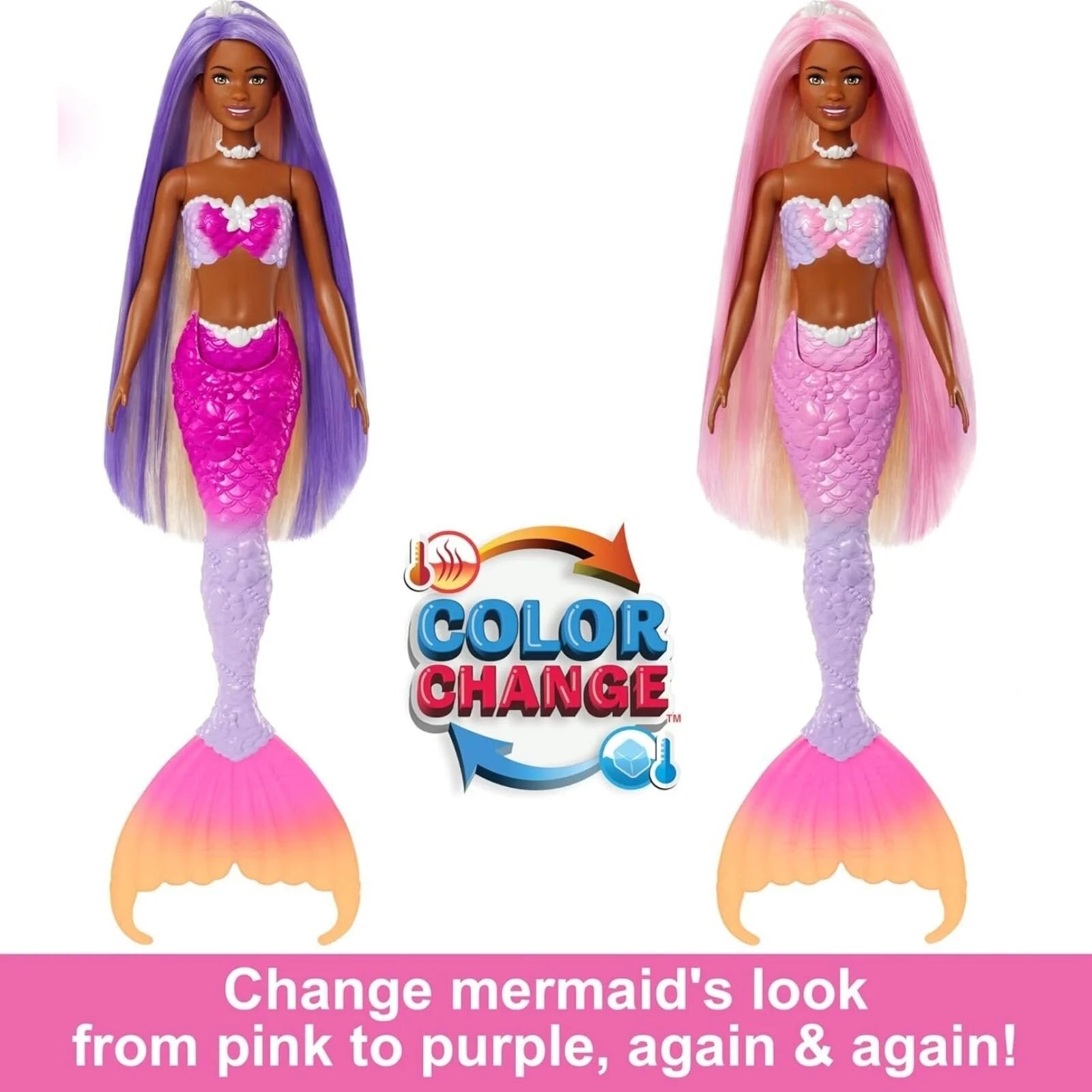 Barbie "Brooklyn" Colour Change Mermaid Doll - ebebek - Black Friday