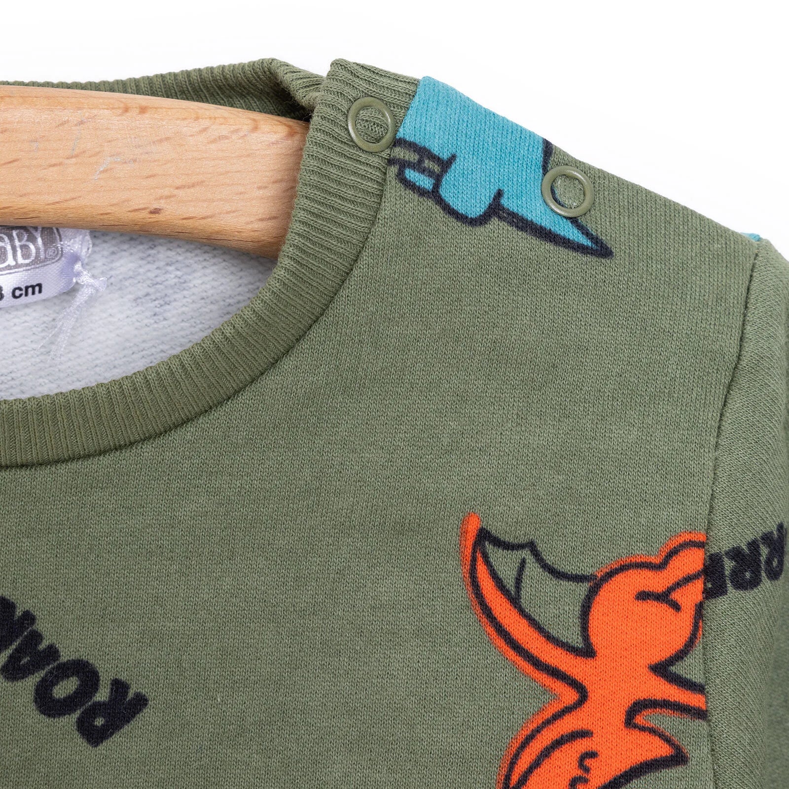 HelloBaby Basic Low Raised Dinosaur Printed Sweatshirt - Printed - ebebek - Black Friday