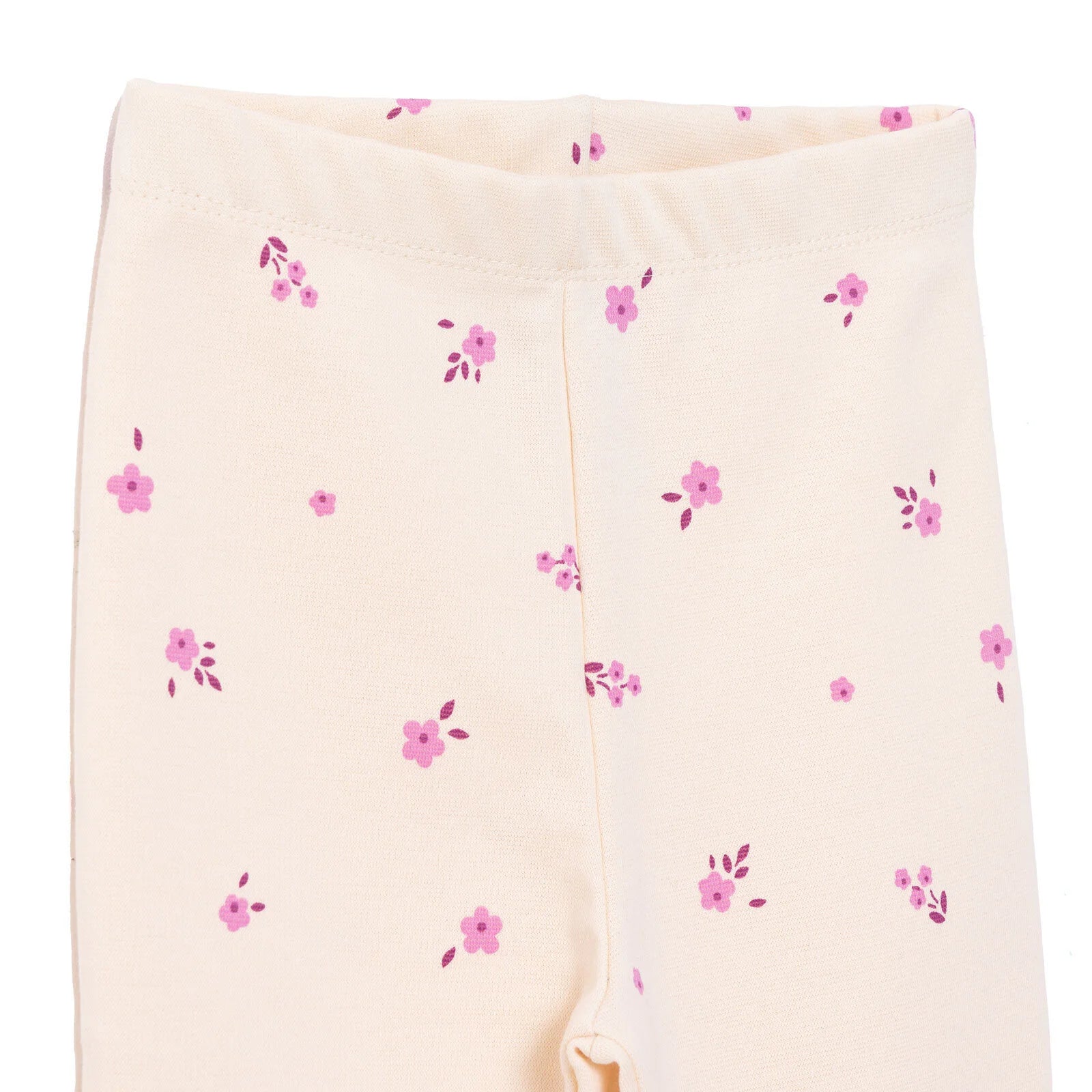 HelloBaby Basic Flower Patterns Leggings - Ecru - ebebek - Black Friday