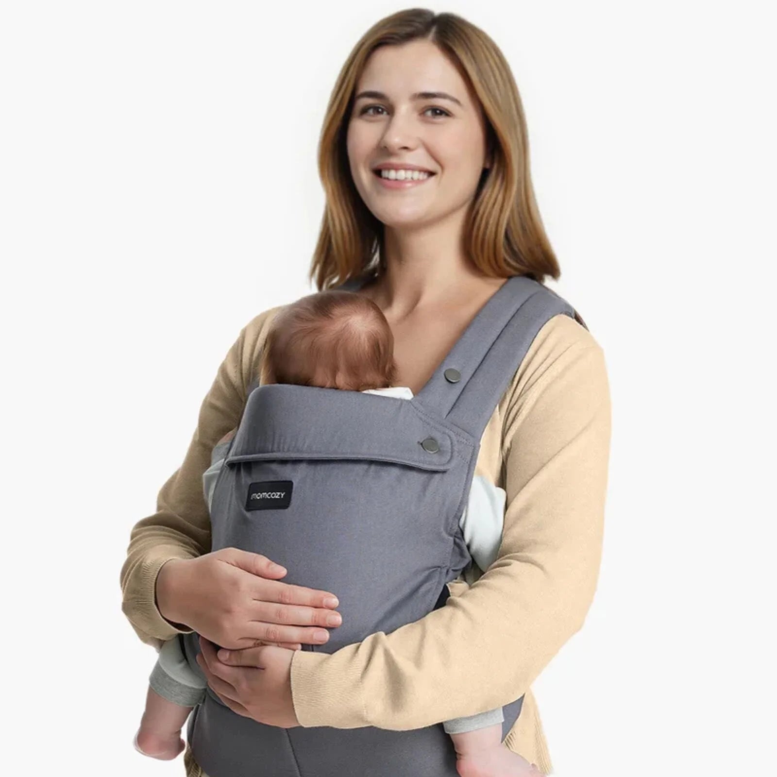 Momcozy Baby Carrier Newborn to Toddler Cotton - Grey - ebebek - Black Friday