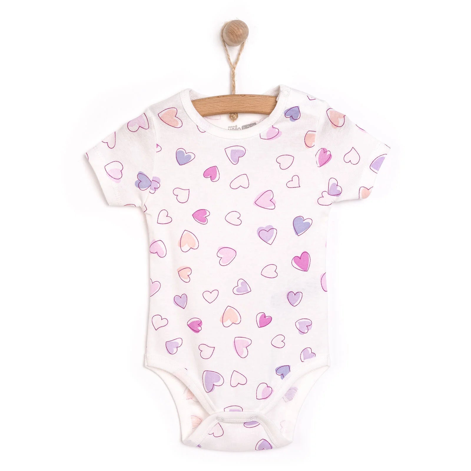 HelloBaby Boy Animal Printed Short Sleeve Body - Ecru - ebebek - Black Friday