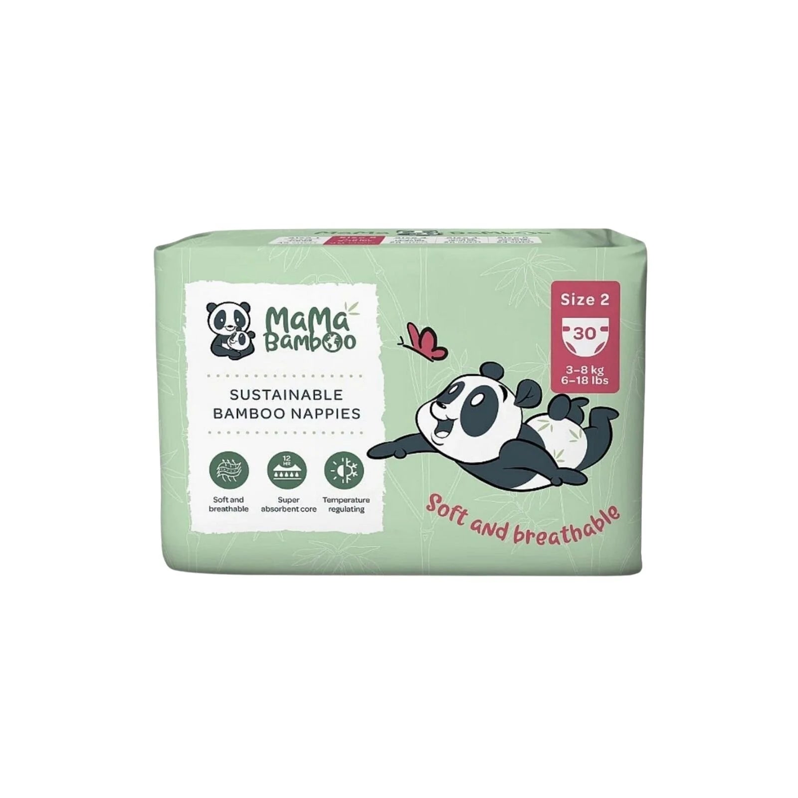 Mama Bamboo Sustainable Bamboo Size 2 - 30 nappies - ebebek - Black Friday
