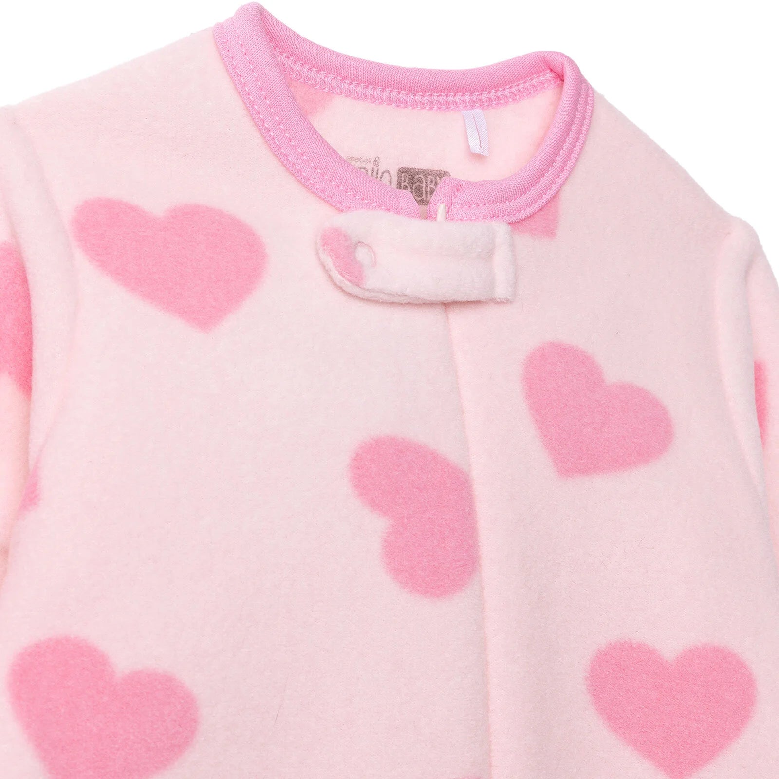 HelloBaby Newborn Polar Footed Jumpsuit - Pink Printed - ebebek - Black Friday