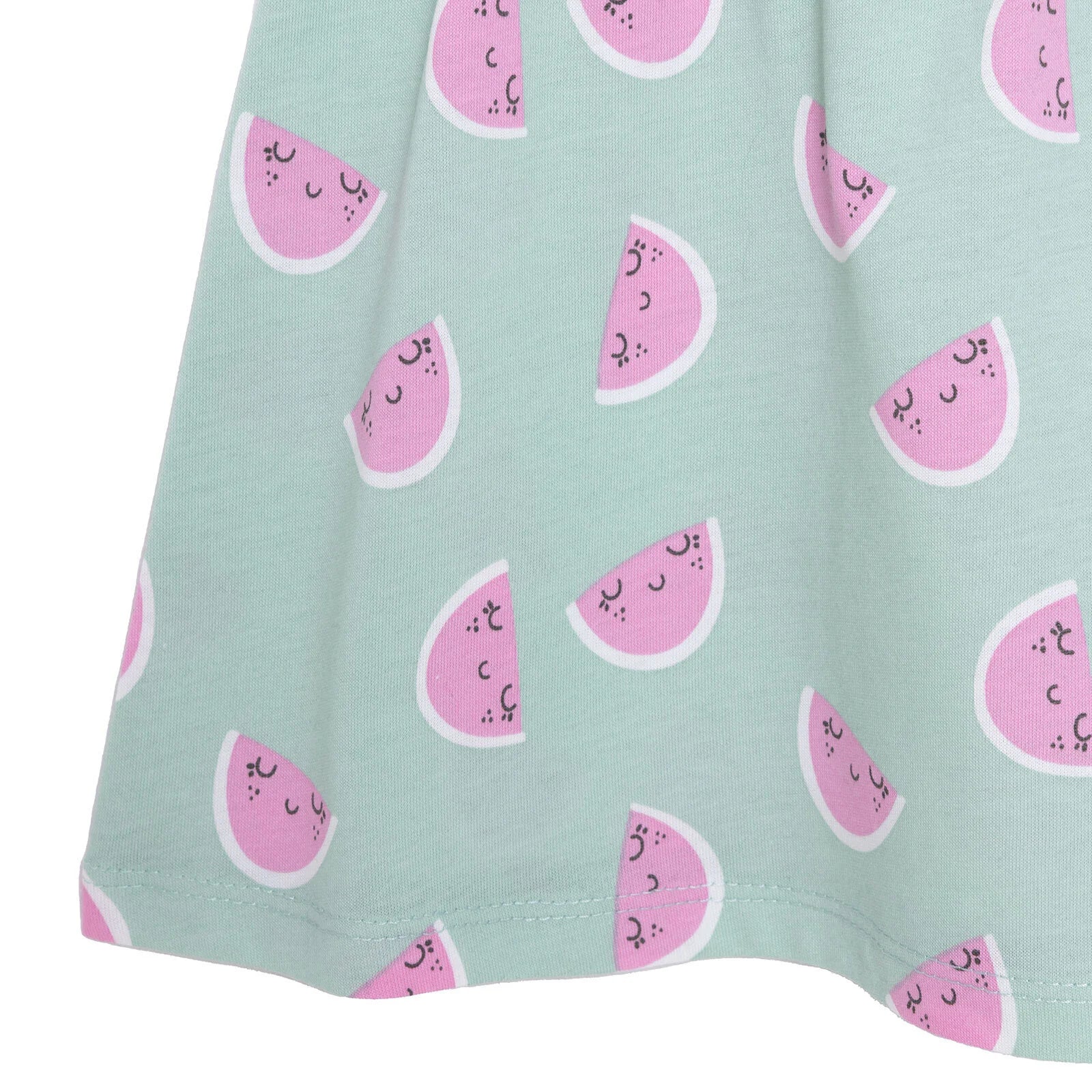 HelloBaby Basic Girl Watermelon Printed Dress - Dark Mint - ebebek - Black Friday