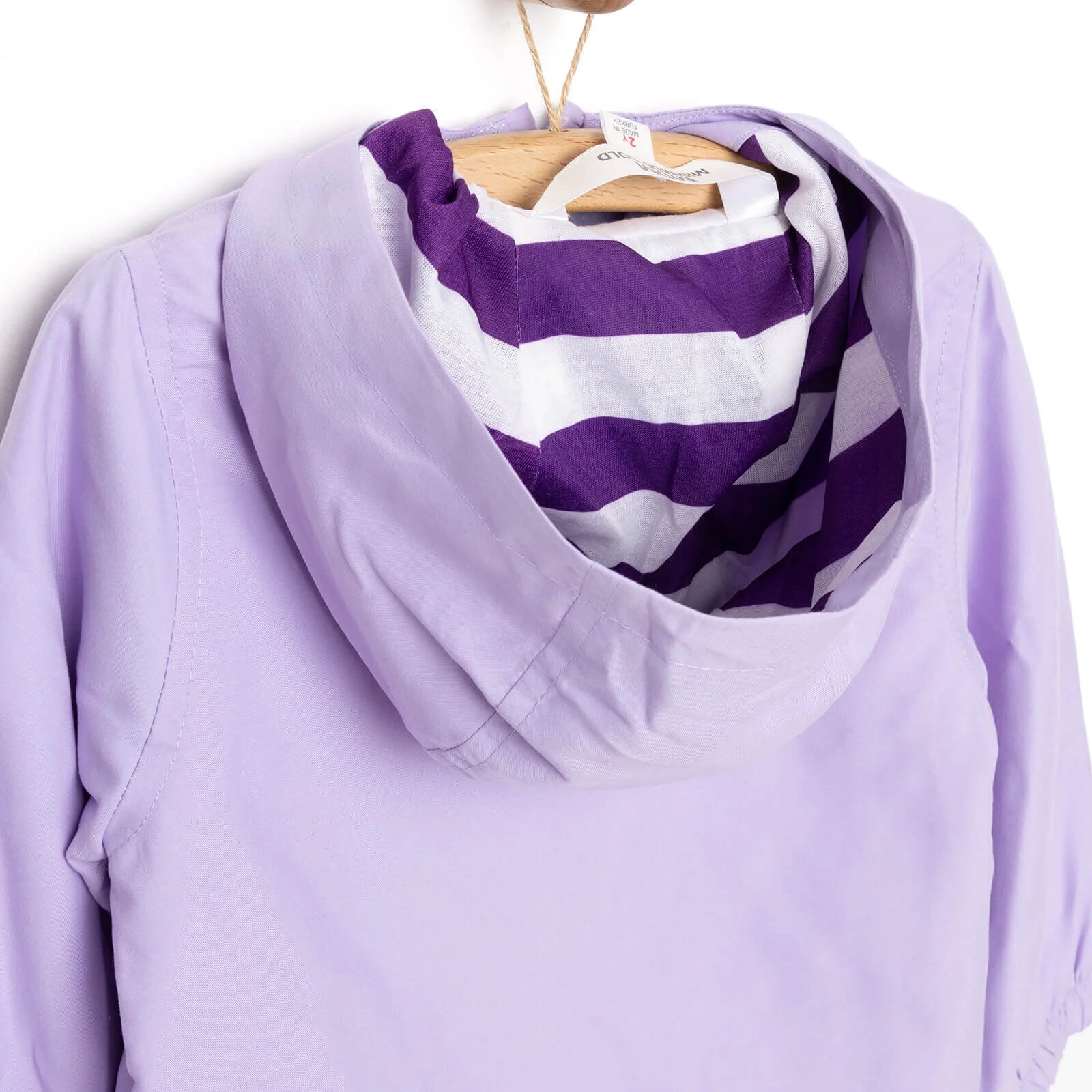 Midimod Basic Unicorn Printed Baby Girl Raincoat - Purple - ebebek - Black Friday