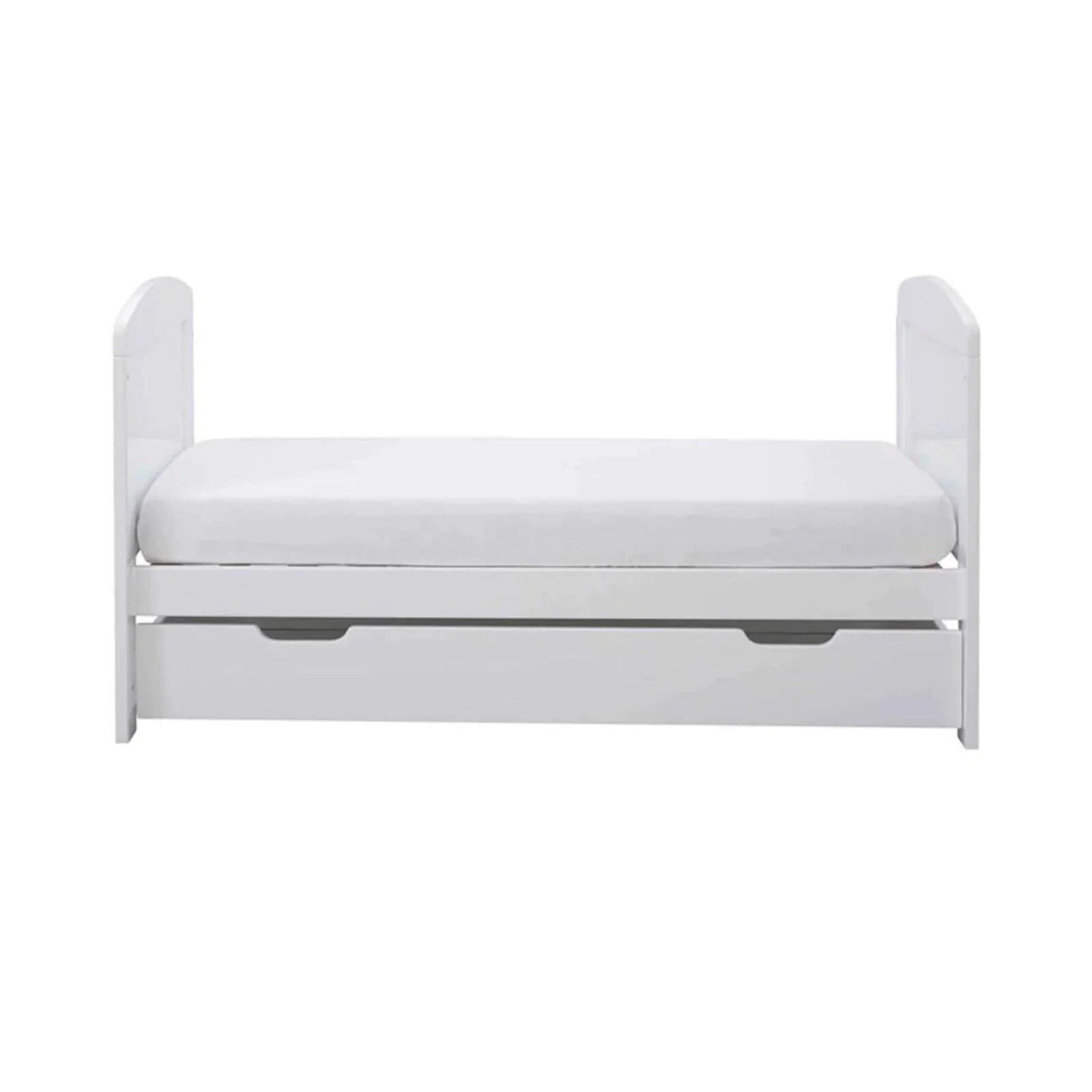 Ickle Bubba Coleby Mini Cot Bed & Under Drawer White - Premium Sprung Mattress - ebebek - Black Friday