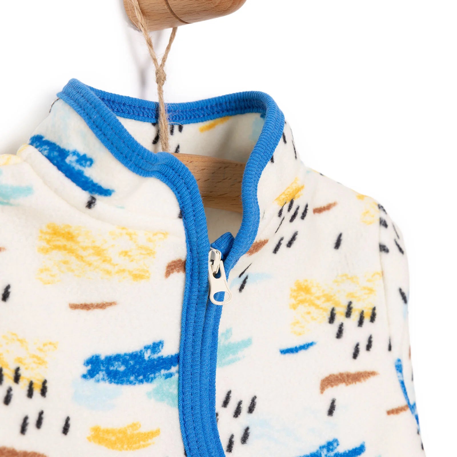 HelloBaby Basic Repeat Printed Fleece Cardigan - Printed - ebebek - Black Friday