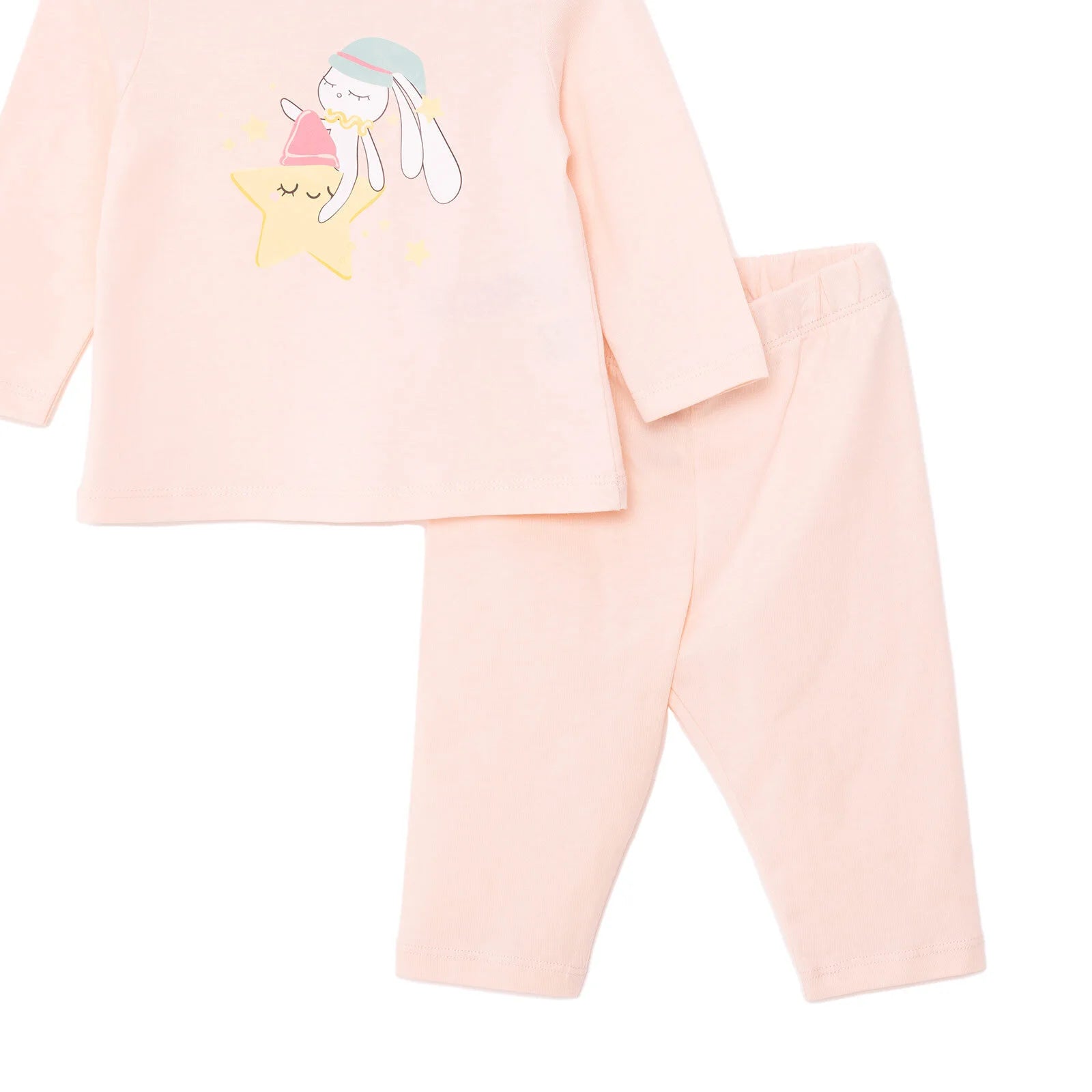 HelloBaby Girl Long Sleeve Pyjamas Set - Light Pink - ebebek - Black Friday
