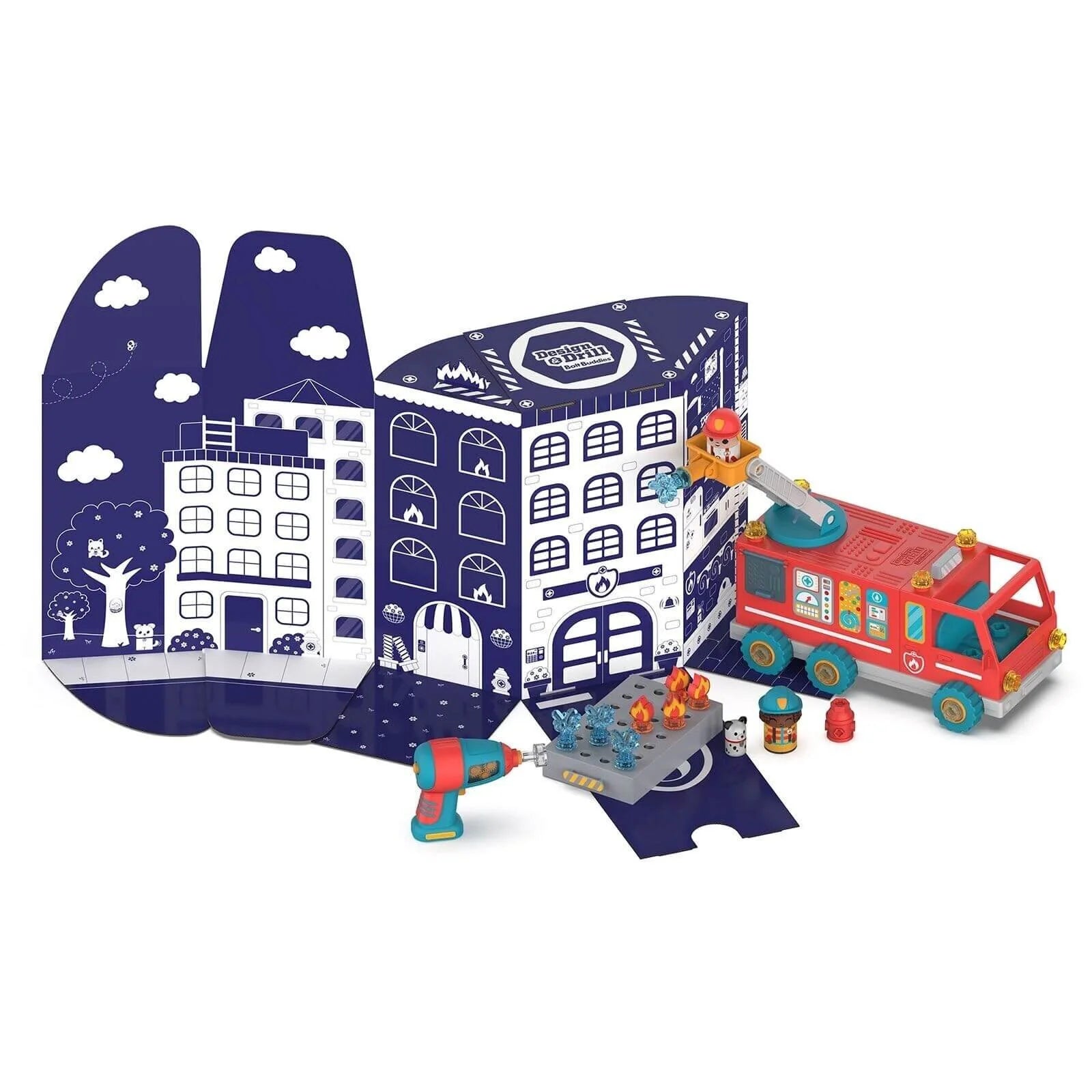 Design&Drill Bolt Buddies Fire Truck - ebebek - Black Friday