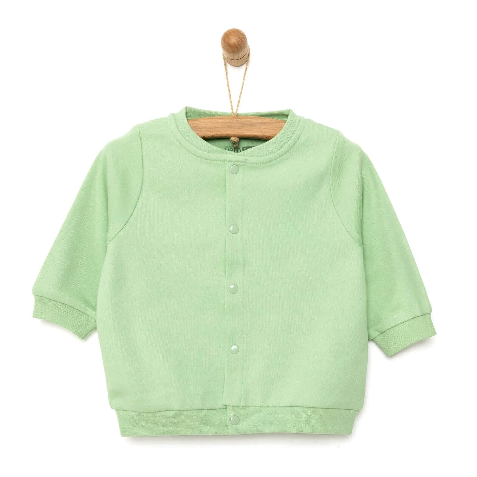 HelloBaby Basic Ribbed Cardigan - Green - ebebek - Black Friday