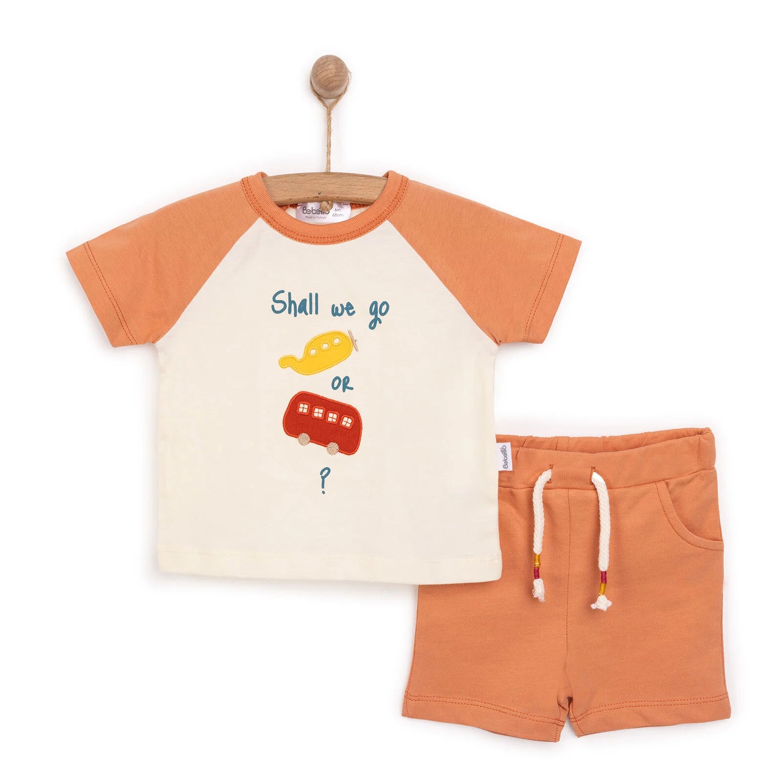 Bebetto Newborn Sürprise Travel Tshirt - Short - Orange - ebebek - Black Friday