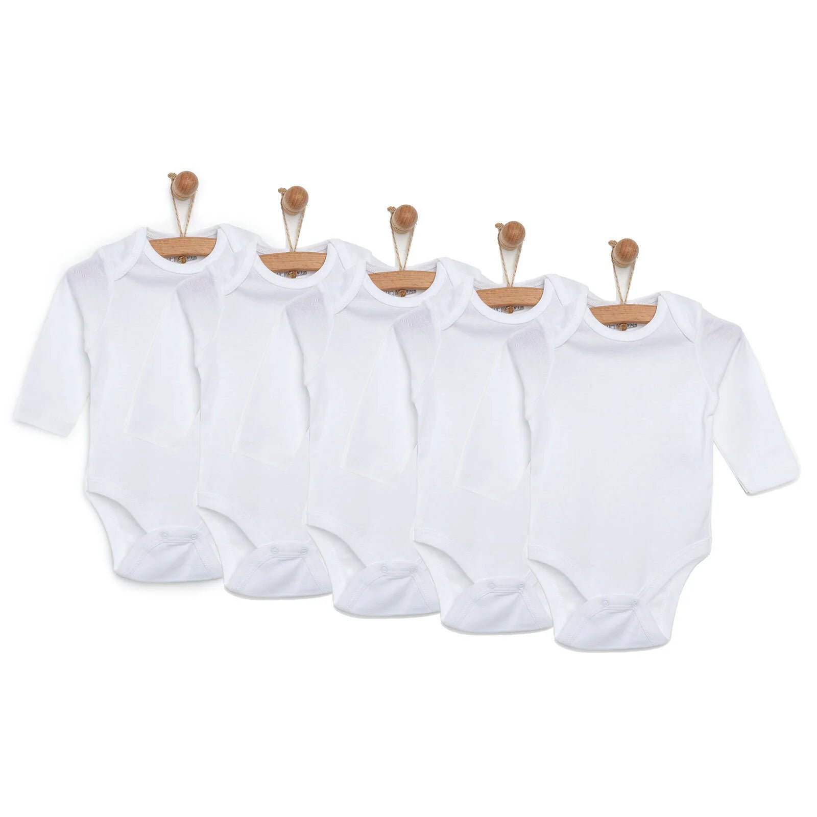 HelloBaby Unisex Long Sleeve Bodysuit 5 pcs - ebebek - Black Friday