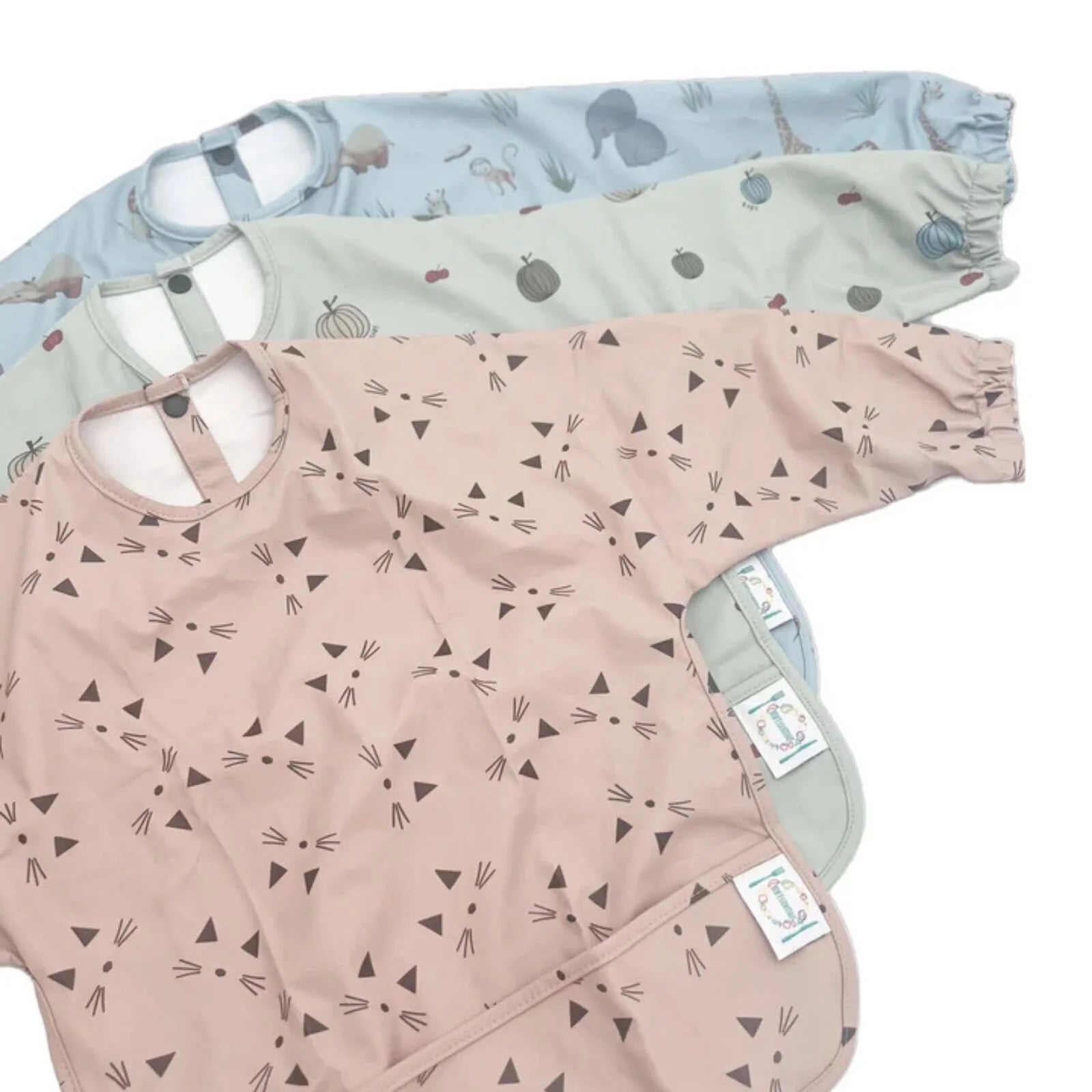 BLW Essentials Waterproof Long Sleeved Coverall Bib - Blue - ebebek - Black Friday