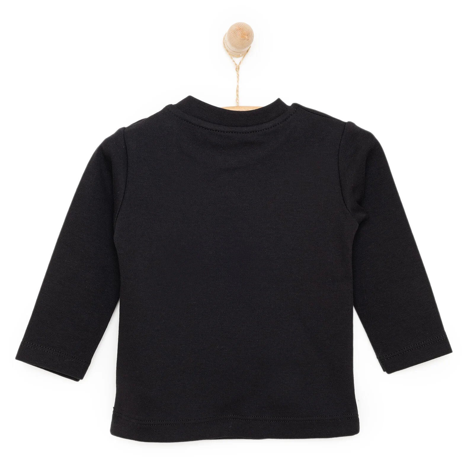 HelloBaby Basic Interlock Long Sleeve T-Shirt - Black - ebebek - Black Friday