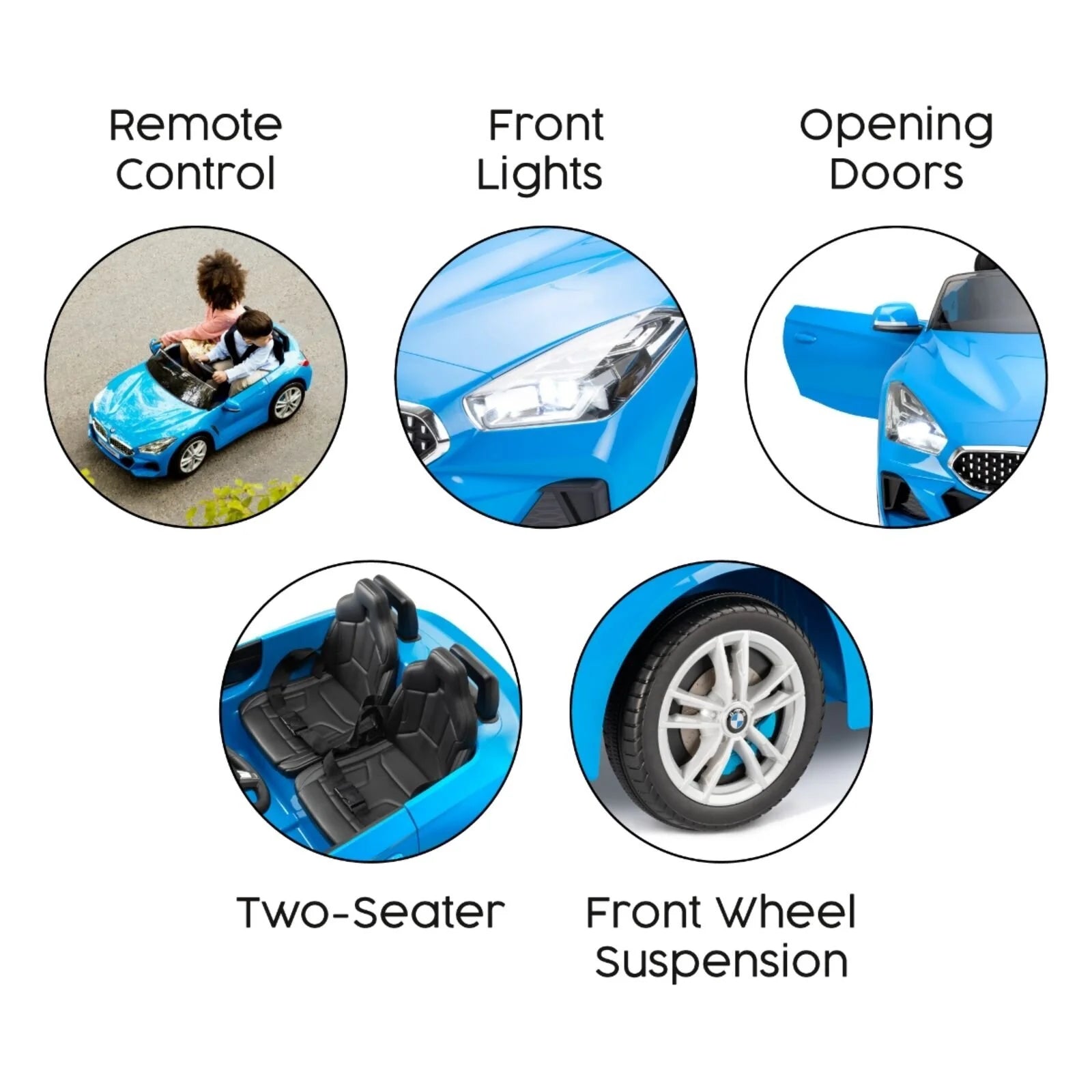 Xootz BMW Z4 12v Electric Ride - On Blue - Blue - ebebek - Black Friday
