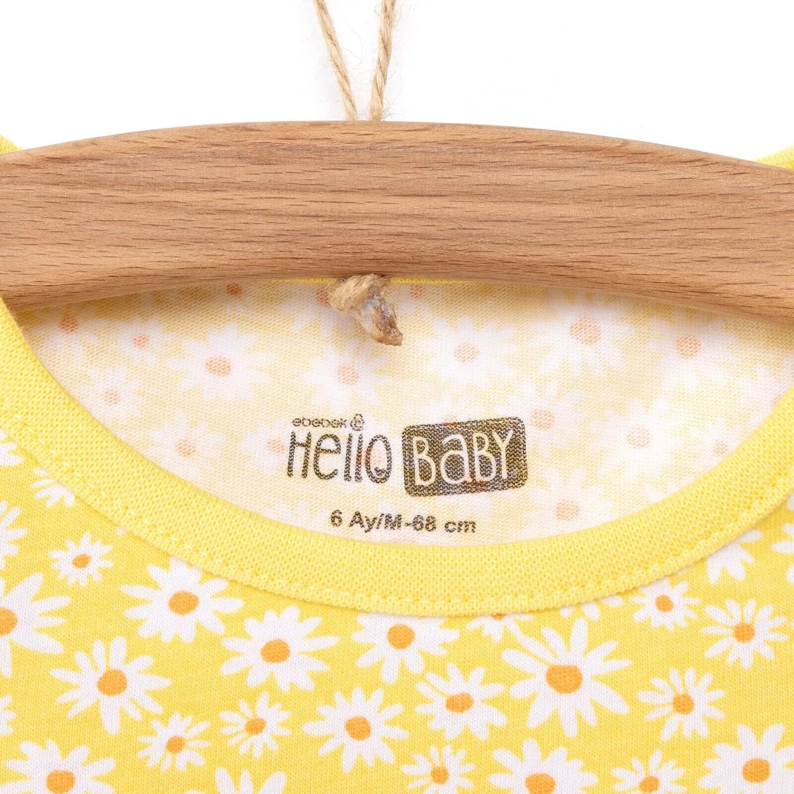 HelloBaby Baby Girl Basic Daisy Printed Tshirt - Yellow - ebebek - Black Friday