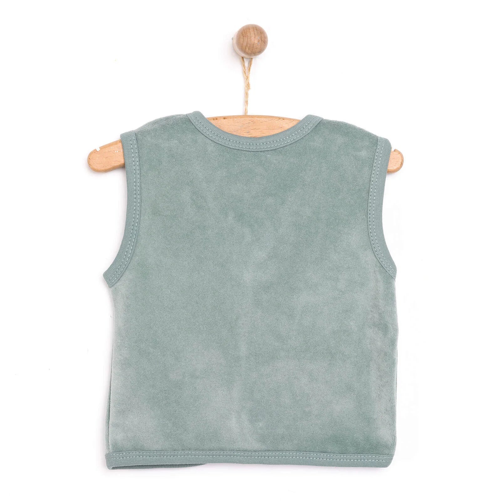 Little Life Newborn Boy Velvet Vest - Green - ebebek - Black Friday