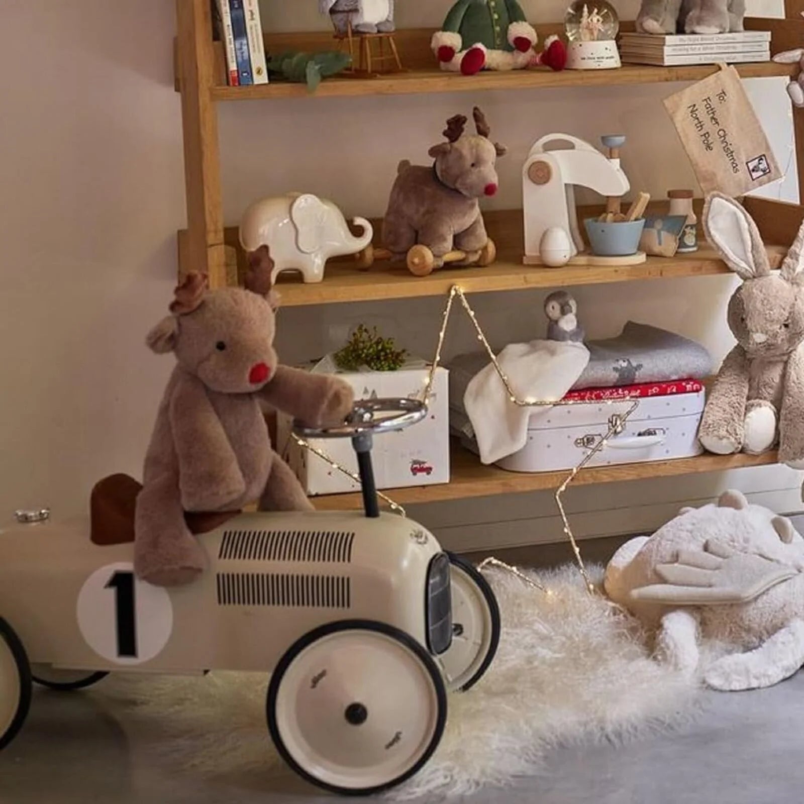 Vilac Ride On Metal Car Toy - Off White - ebebek - Black Friday