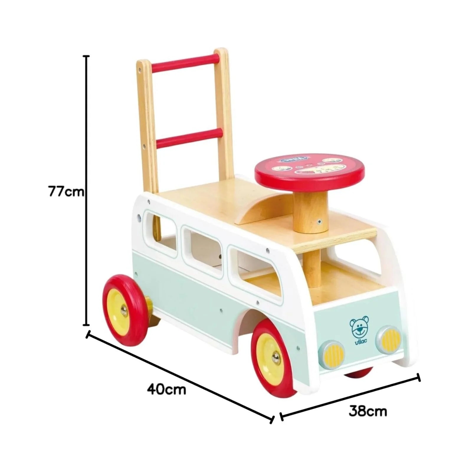 Vilac 2 - in - 1 Retro Wooden Camper Van - ebebek - Black Friday