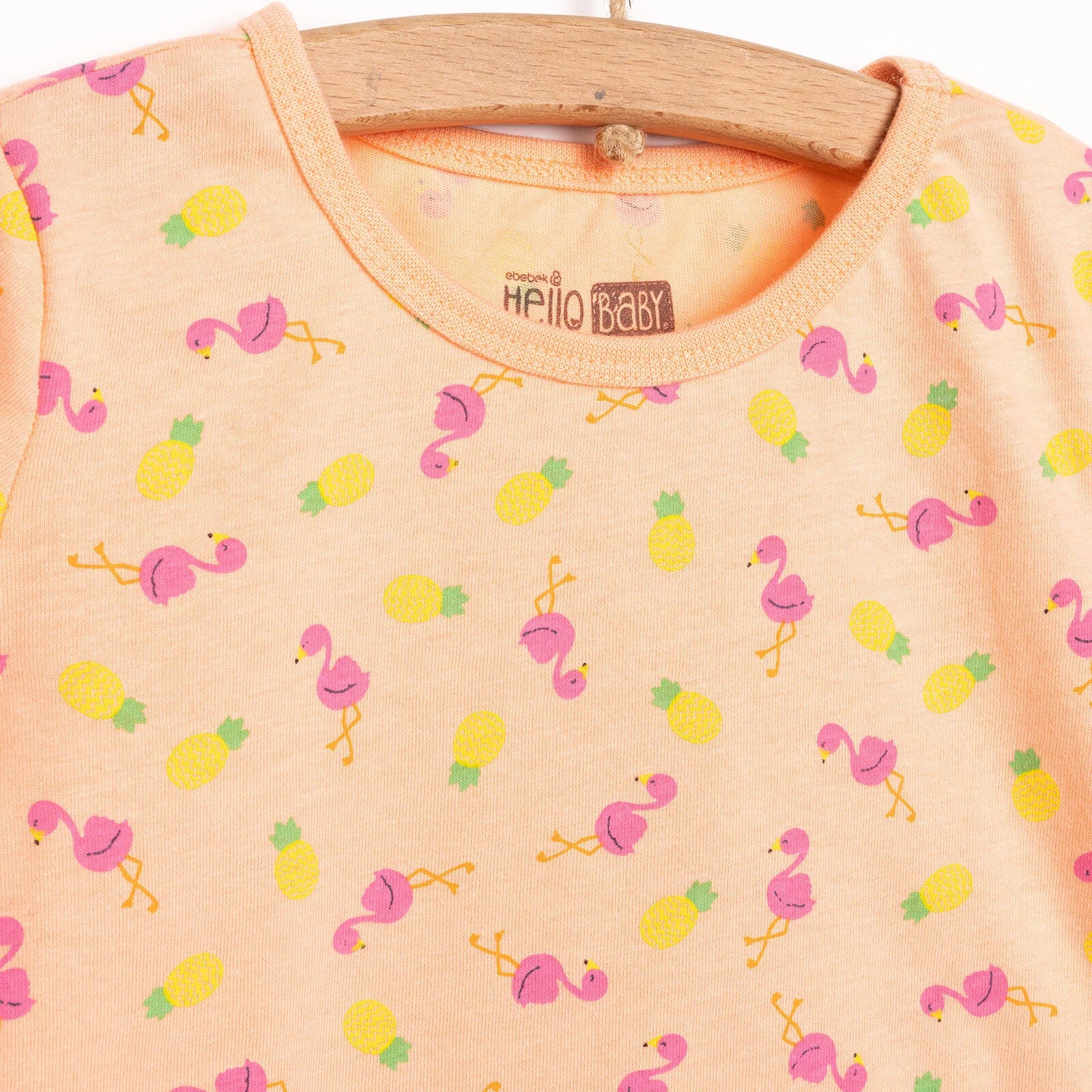 HelloBaby Baby Girl Short Sleeve Pyjamas Set - Orange - ebebek - Black Friday