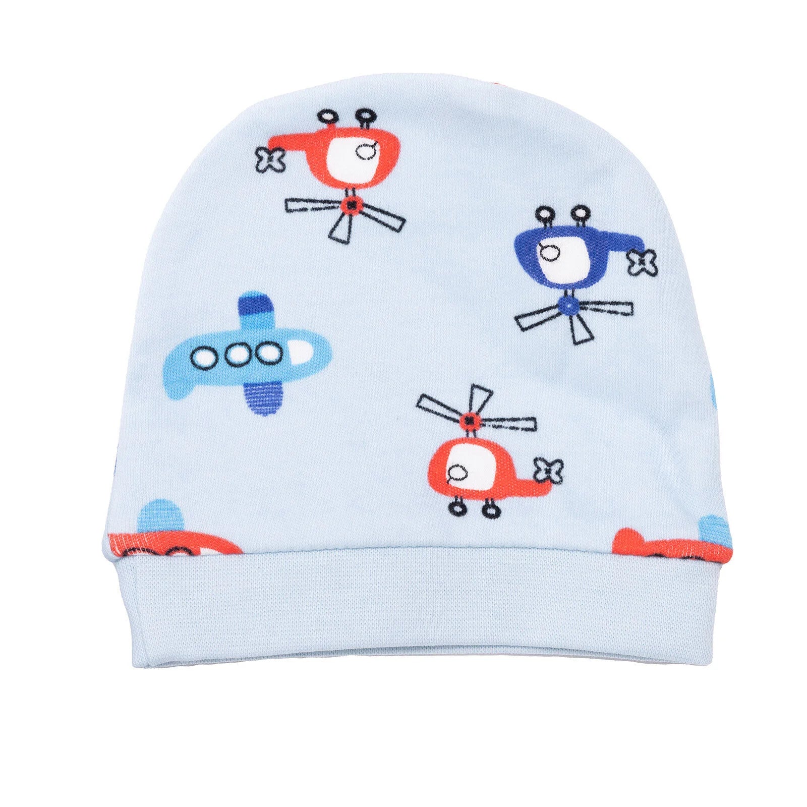HelloBaby Wrapover Top - Hat - Footed Bottom - Light Blue - ebebek - Black Friday