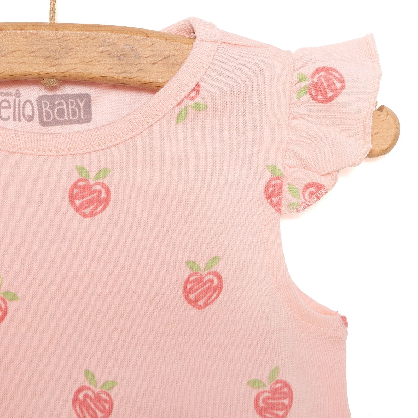HelloBaby Basic Girl Peach Patterbed PriNnted Dress - Light Pink - ebebek - Black Friday