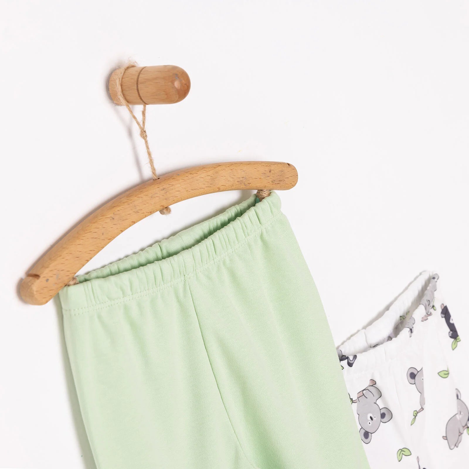 HelloBaby Newborn Baby Boy Embroidered Footed Bottom - Pistachio Green - ebebek - Black Friday