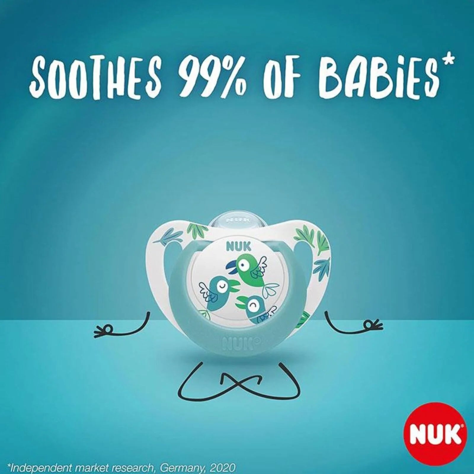 NUK Star Day & Night Soother 0 - 6 months Pack of 2 - Blue - ebebek - Black Friday