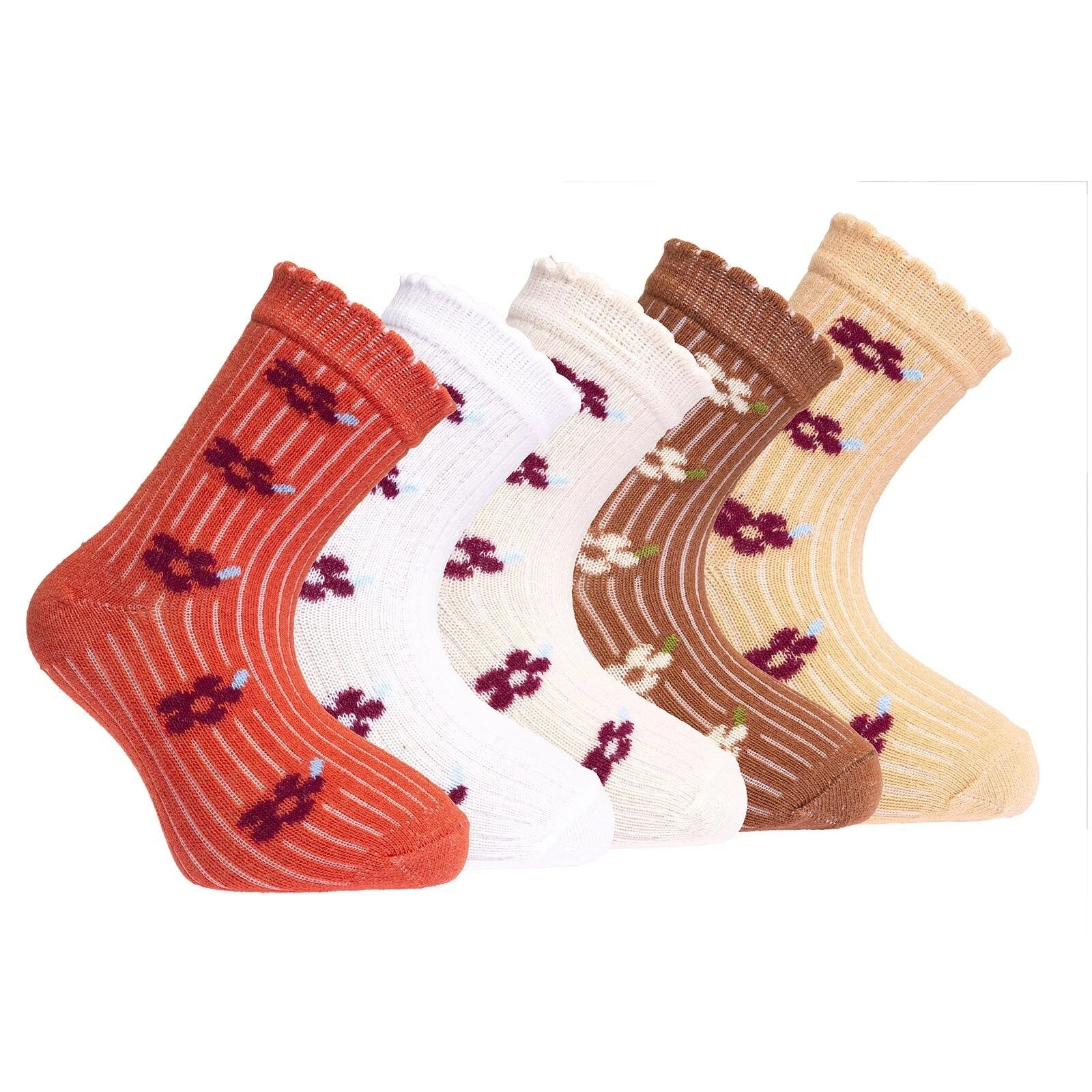 HelloBaby Baby Girl Socks 5 Pcs - Multicolour - ebebek - Black Friday