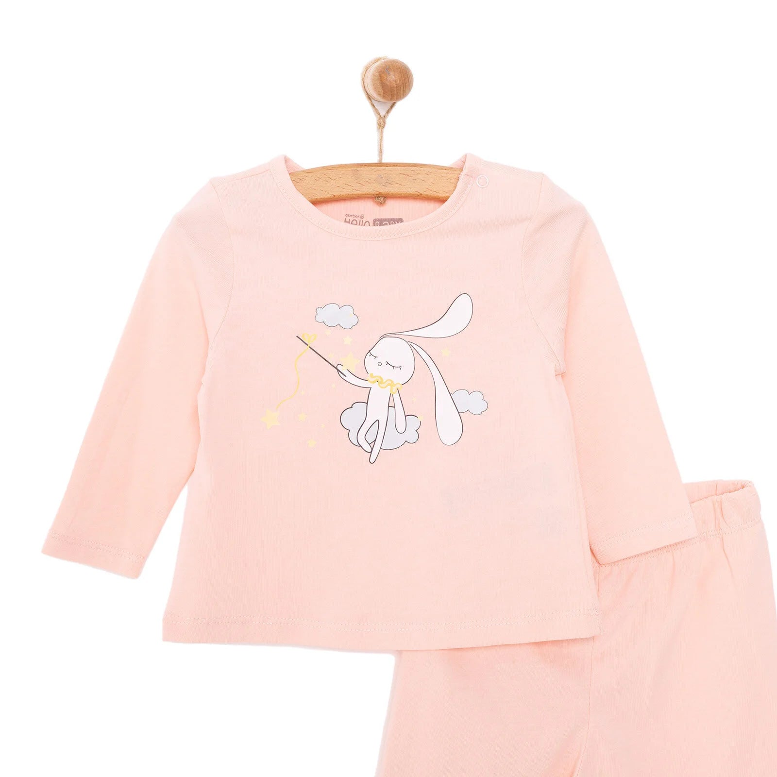 HelloBaby Girl Long Sleeve Pyjamas Set - Pink - ebebek - Black Friday