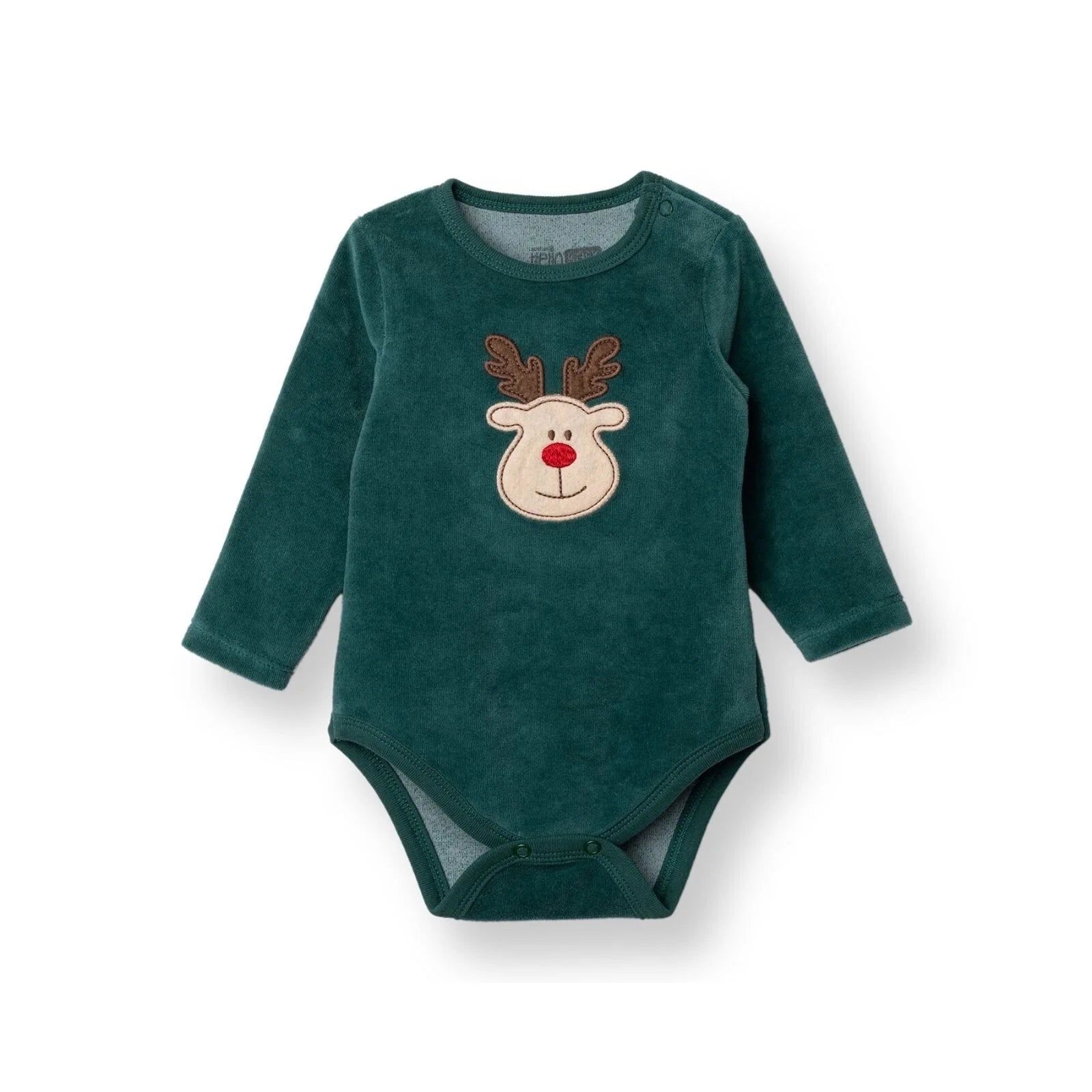HelloBaby Christmas Baby Boy Long Sleeve Body - Green - ebebek - Black Friday