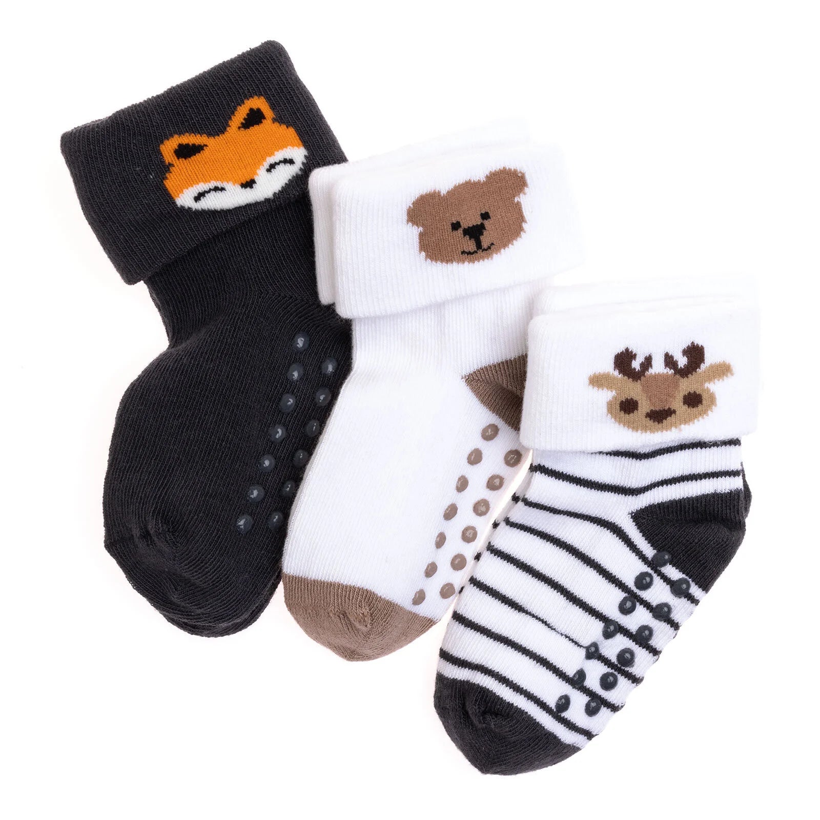 HelloBaby Boy Baby Socks 3 Pack - Dark Grey - ebebek - Black Friday