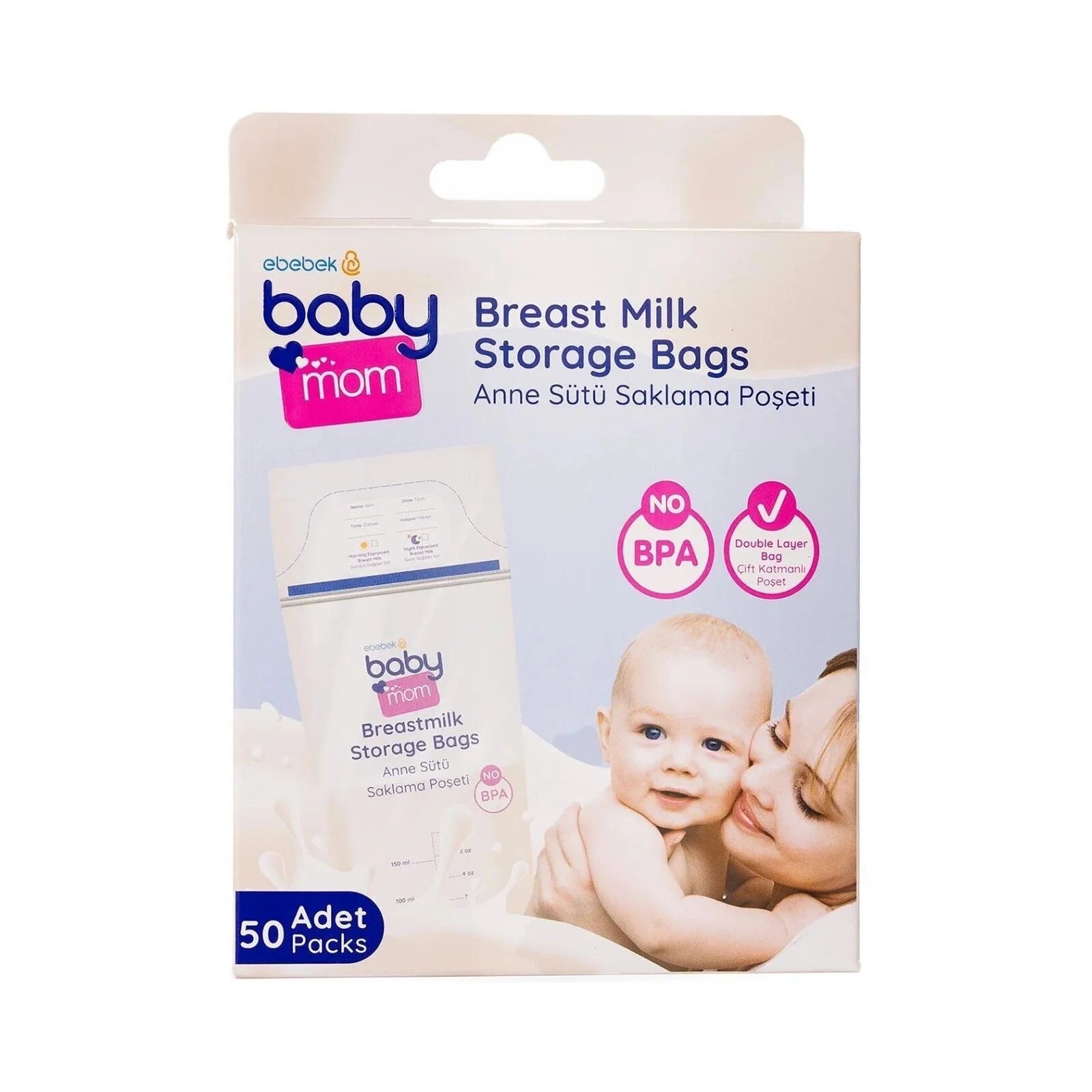 baby mom Breast Milk Storage Bag 50 pcs - ebebek - Black Friday