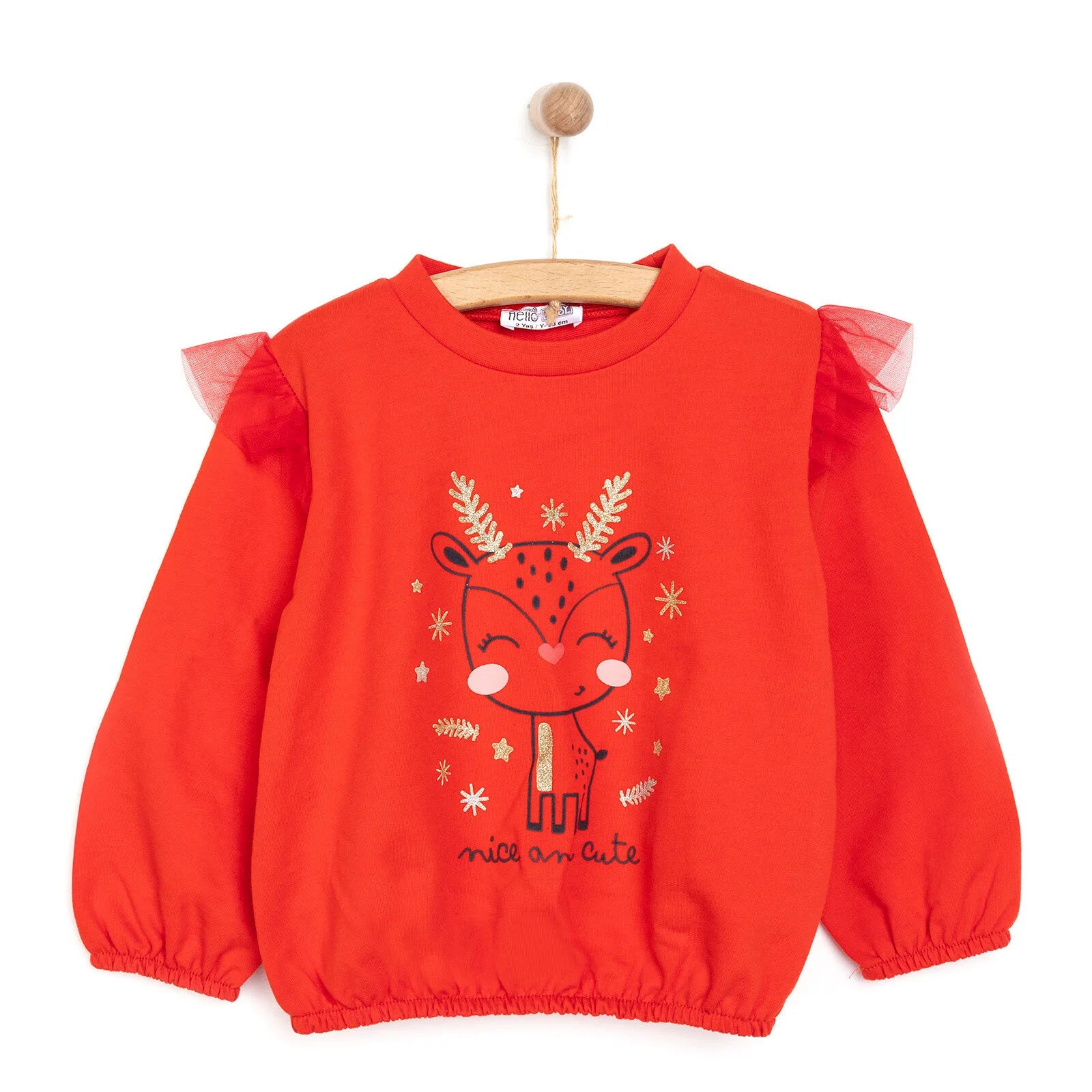 HelloBaby Baby Girl Sweatshirt - Red - ebebek - Black Friday