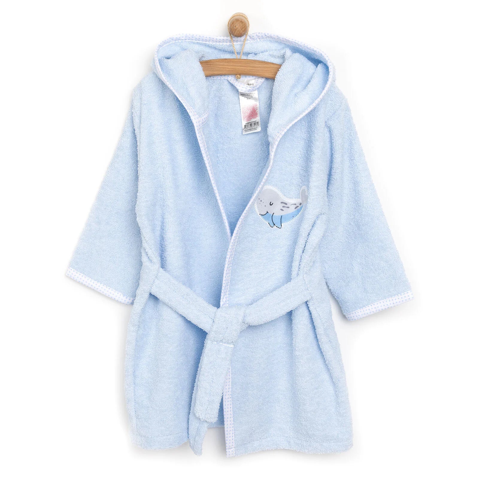 Bebekevi Baby Bathrobe - Light Blue - ebebek - Black Friday