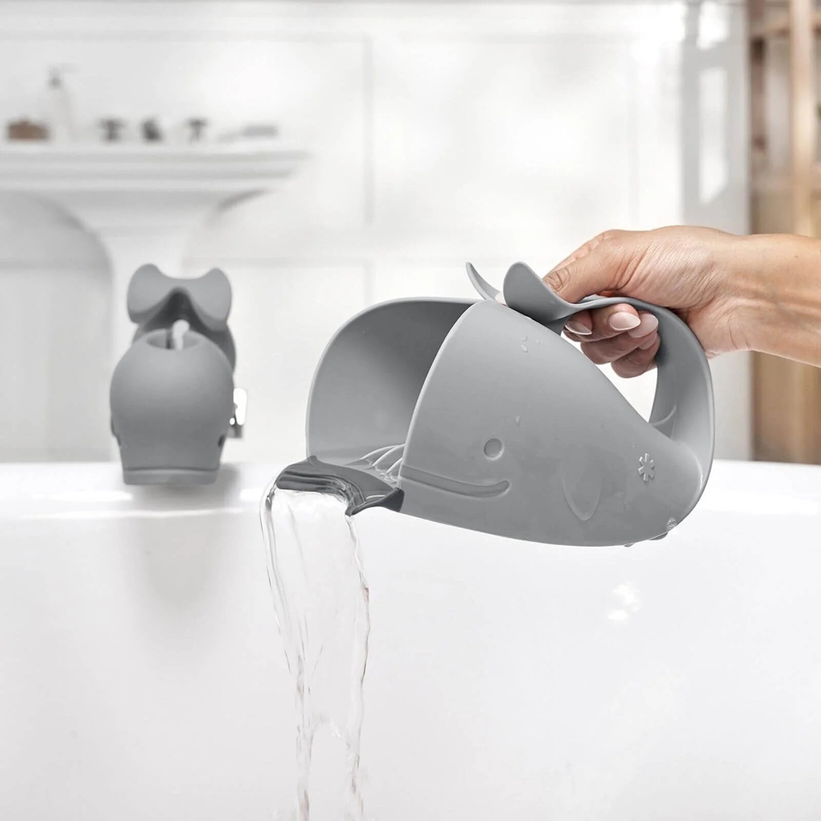 Skip Hop Moby Waterfall Bath Rinser Grey - ebebek - Black Friday