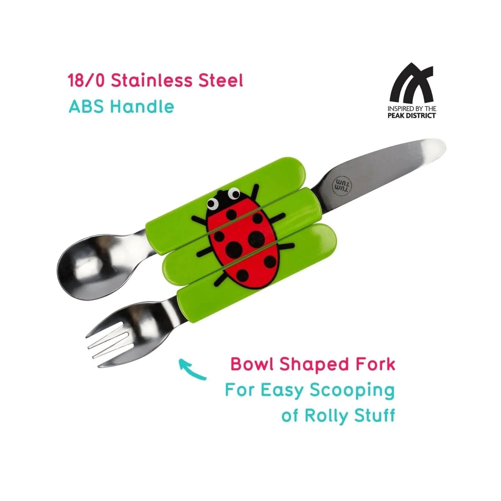 TUM TUM Travel Cutlery Set with Case - Ladybird - ebebek - Black Friday