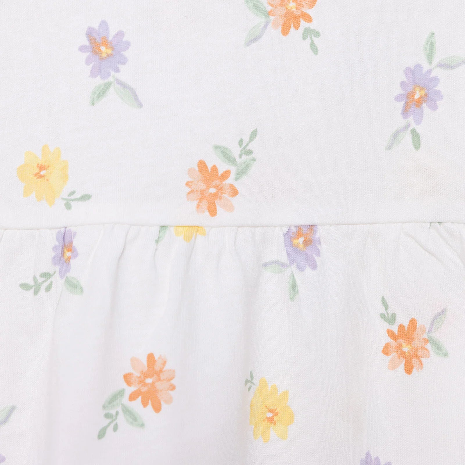 HelloBaby Basic Girl Flower Printed Dres - Ecru - ebebek - Black Friday