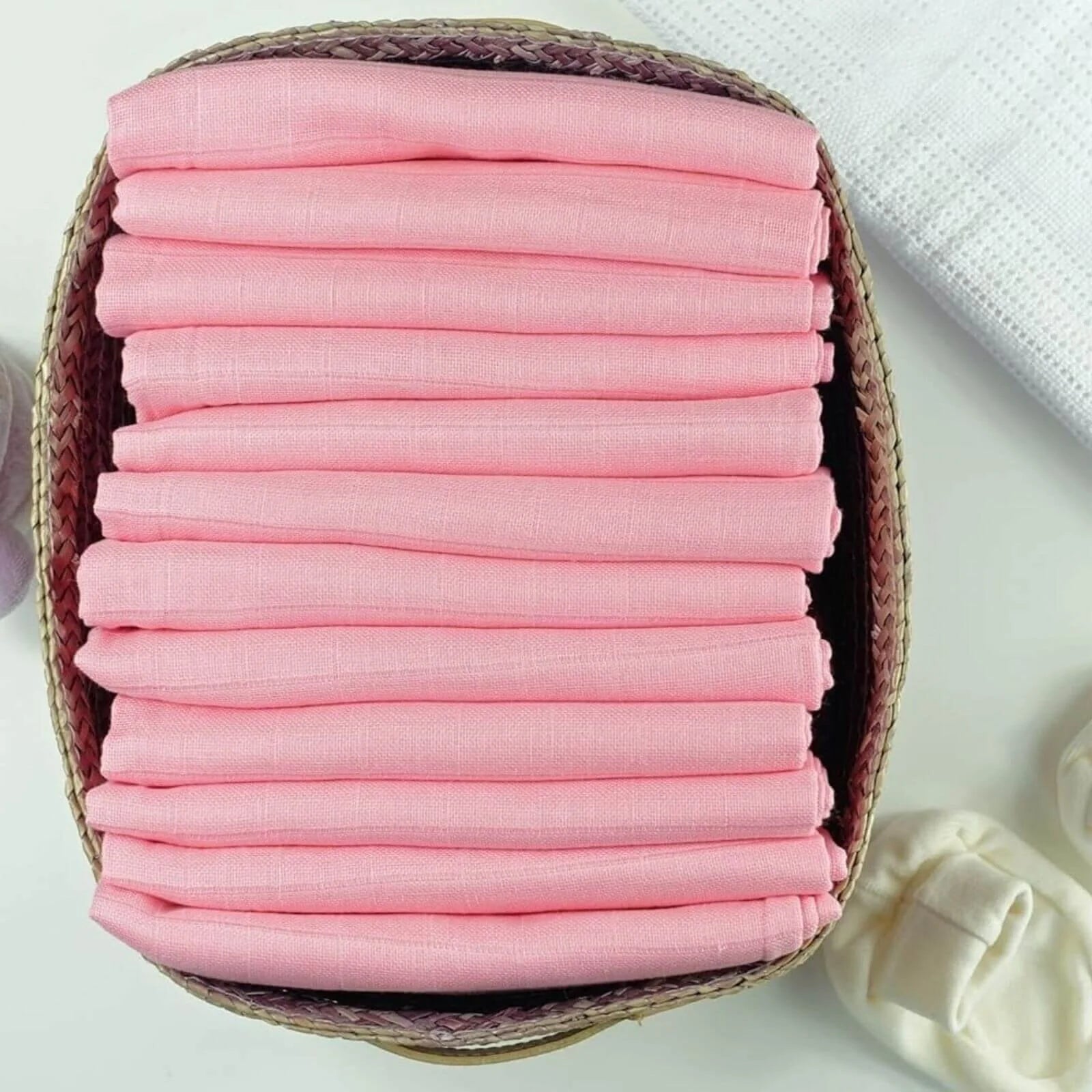 MuslinZ 12 Pack Muslin Squares 70x70cm - Pink - ebebek - Black Friday