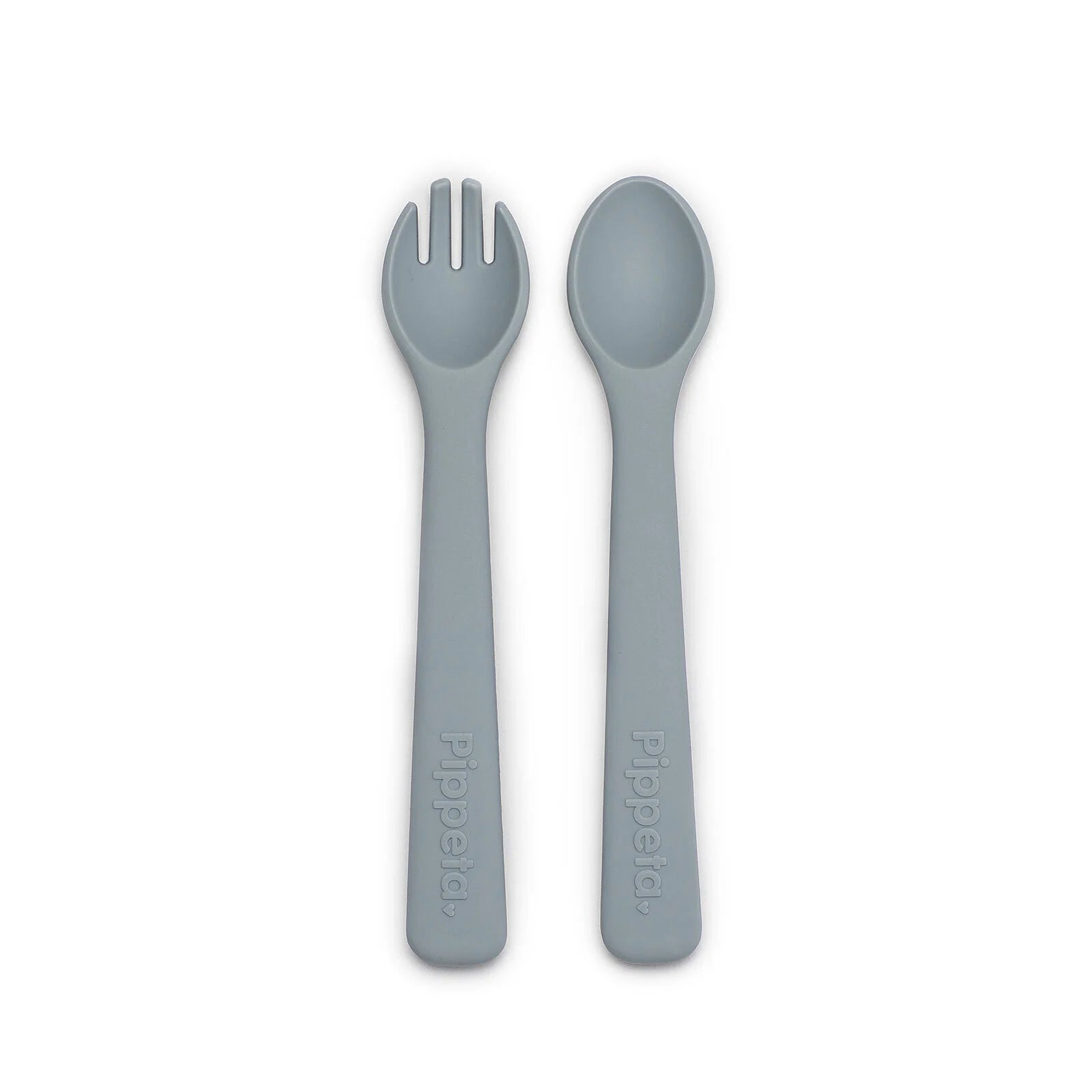 Pippeta Silicone Spoon & Fork - Sea Salt - ebebek - Black Friday