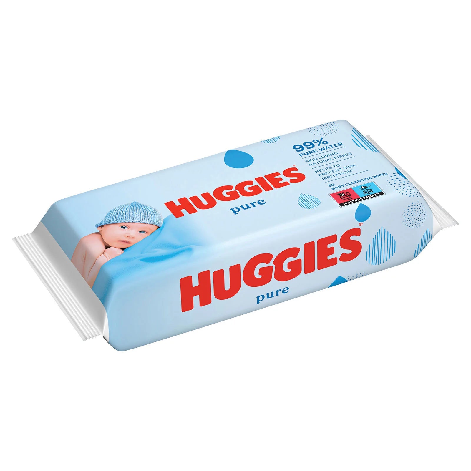 Huggies Baby Wipes Pure 99% Water 56 pcs - ebebek - Black Friday