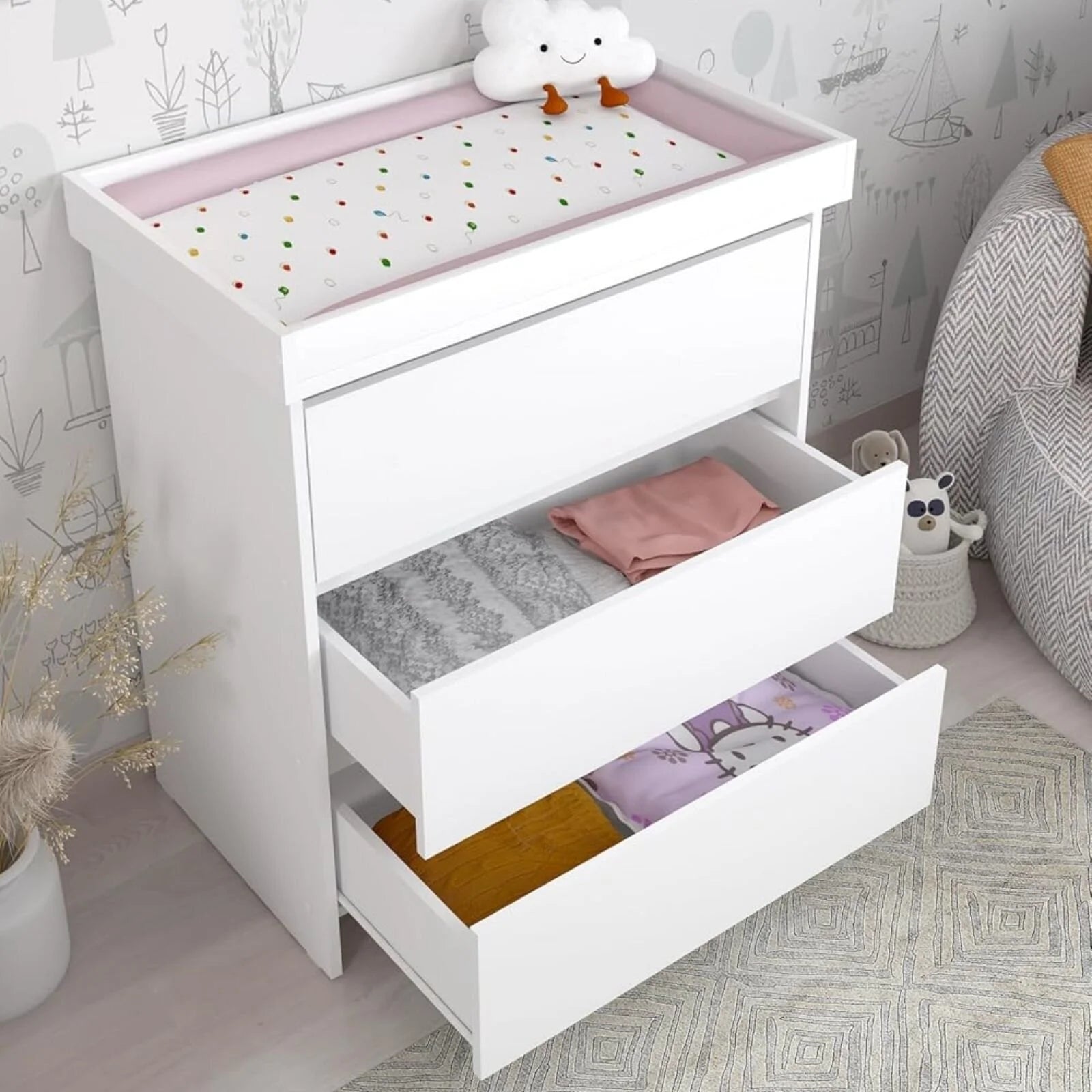 Shefa Kids 880 Baby Changing Unit - White - ebebek - Black Friday