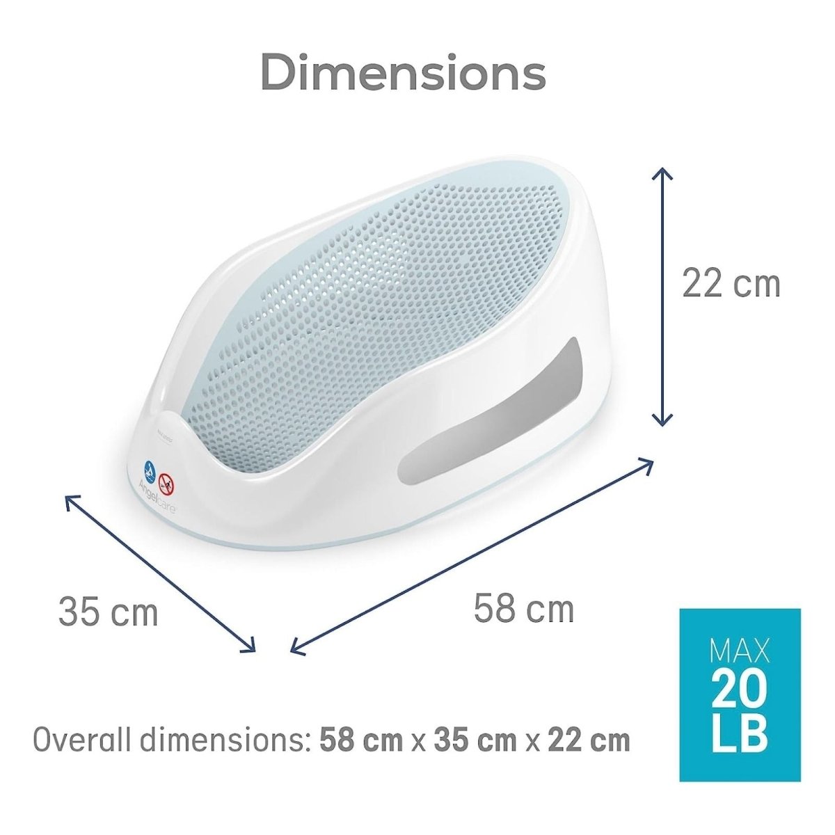 Angelcare Soft - Touch Bath Support Aqua - ebebek - Black Friday