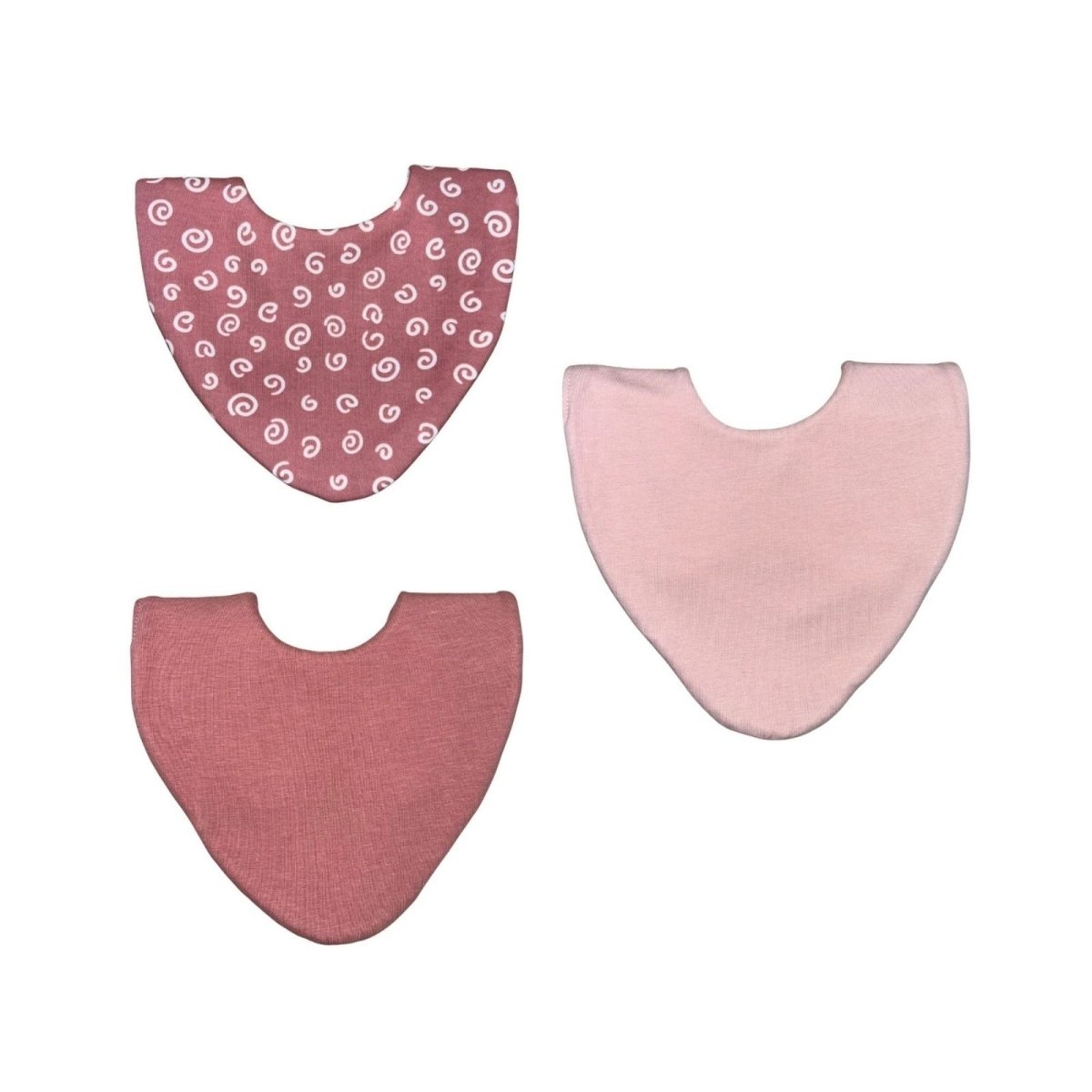 Bibbilyboo Waterproof Dribble Bib Pack of 3 - Pink Swirls - ebebek - Black Friday