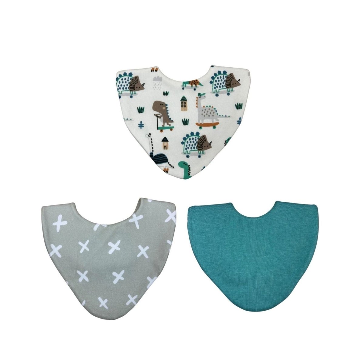 Bibbilyboo Waterproof Dribble Bib Pack of 3 - Dino - ebebek - Black Friday