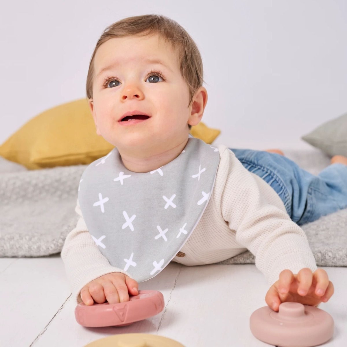 Bibbilyboo Waterproof Dribble Bib Pack of 3 - Dino - ebebek - Black Friday